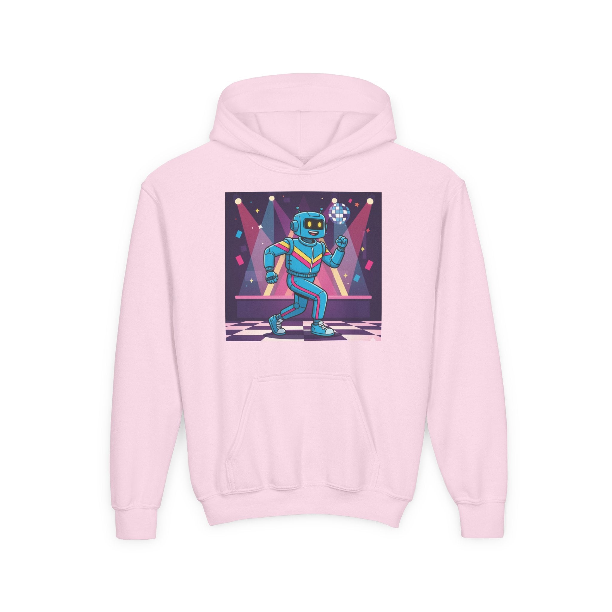 Kids Robot Disco Hoodie — 'Freaky Ko' Back Logo Youth Sweatshirt