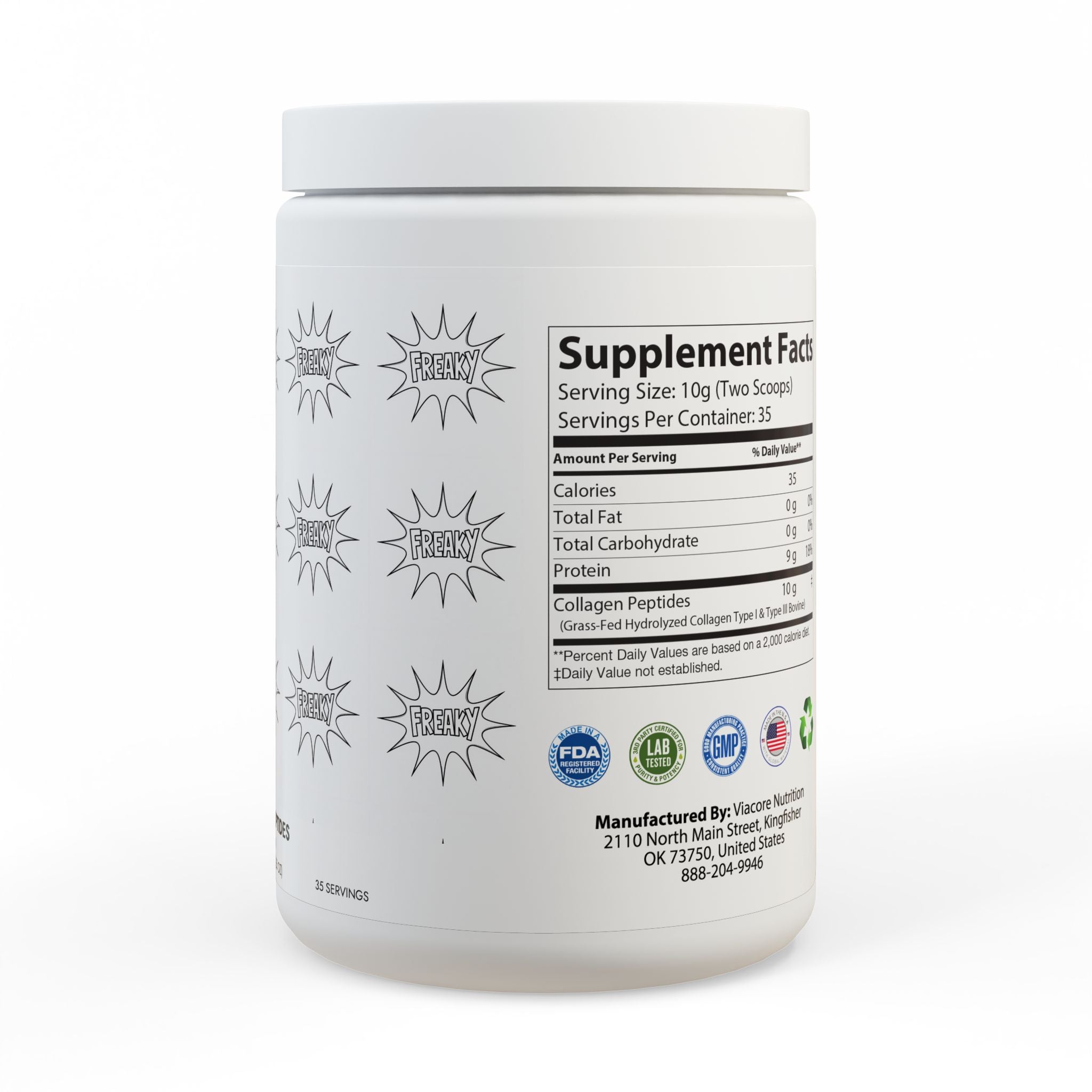 Collagen Peptides Type I & III Supplement (350g, 12.3oz)