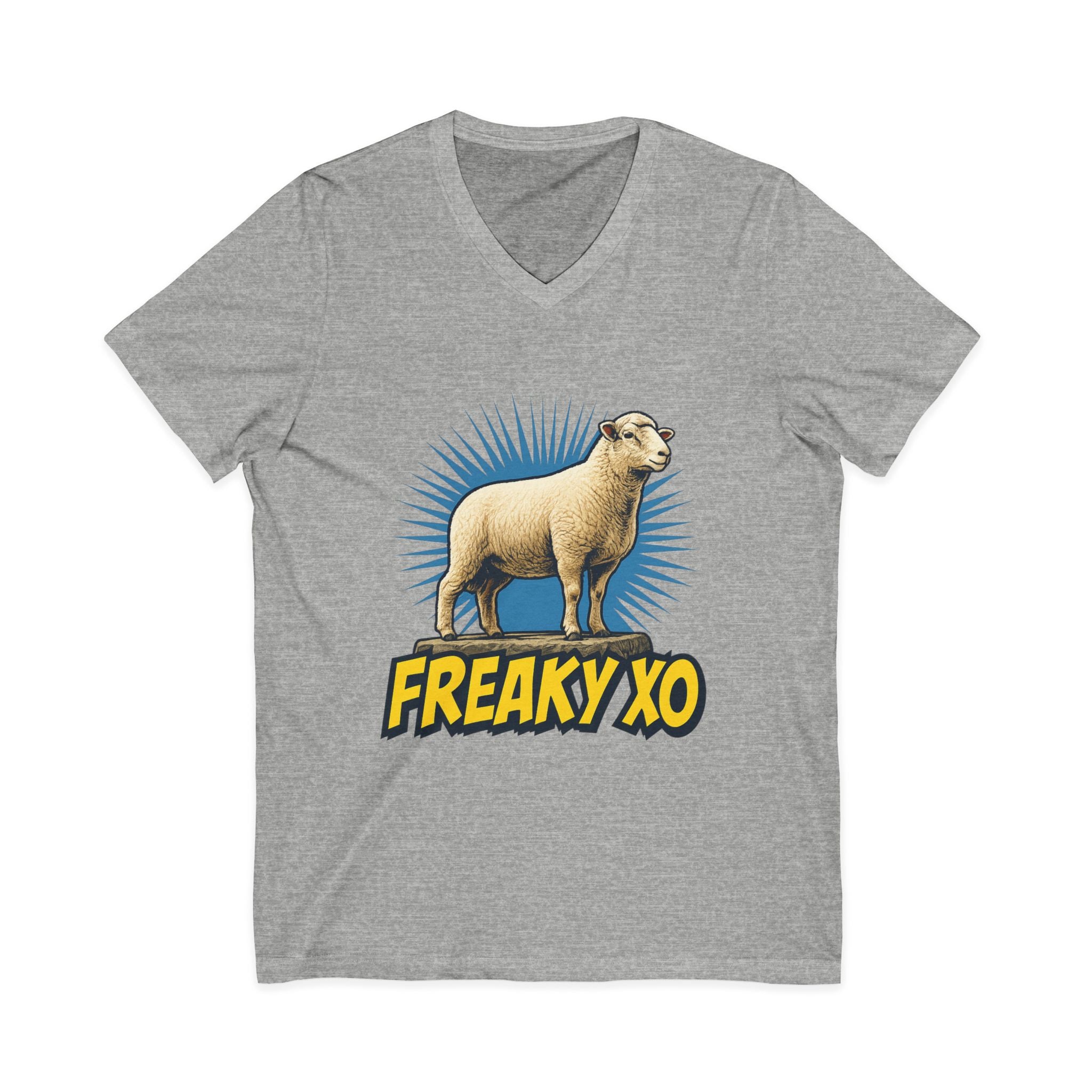 Unisex Jersey Short Sleeve V-Neck Tee