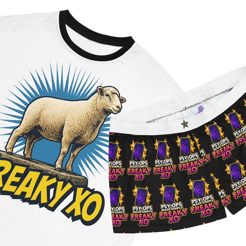 Freaky XO Women's Short Pajama Set - Fun & Quirky Sleepwear