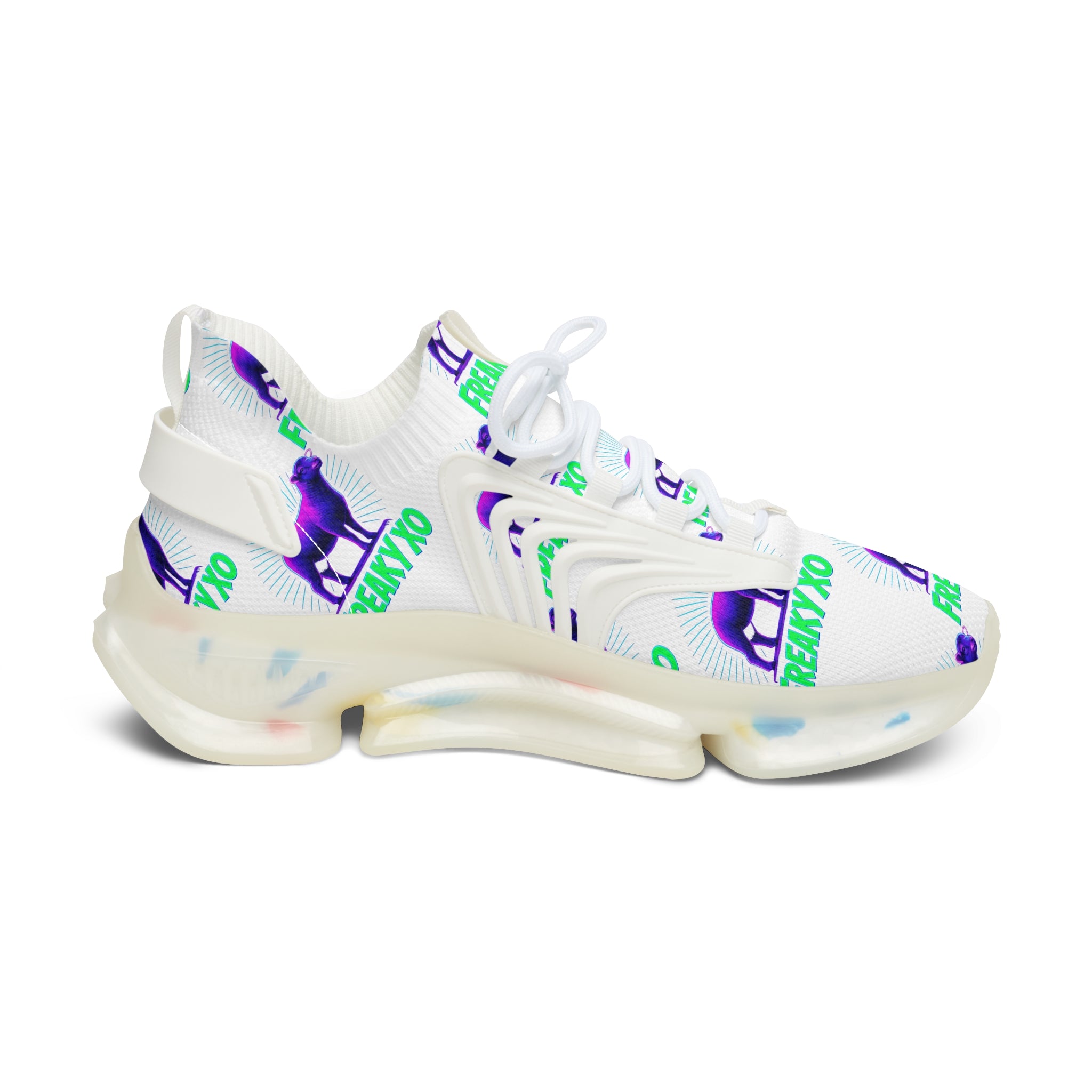 Funky Women's Mesh Sneakers - Trendy Lightweight Athletic Shoes for Everyday Style