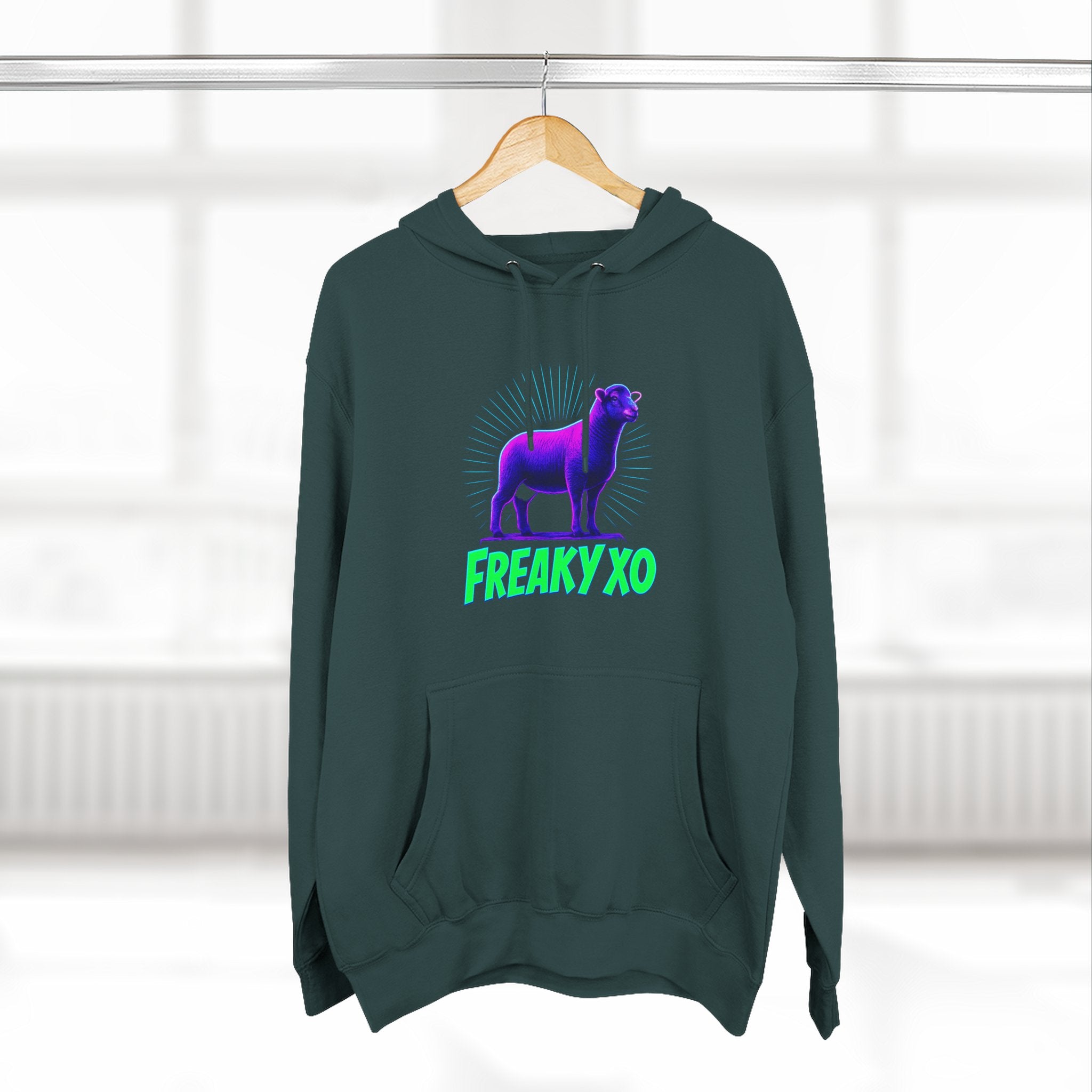 Freaky XO Two-Sided Hoodie - Cozy & Quirky Style for Fun Lovers