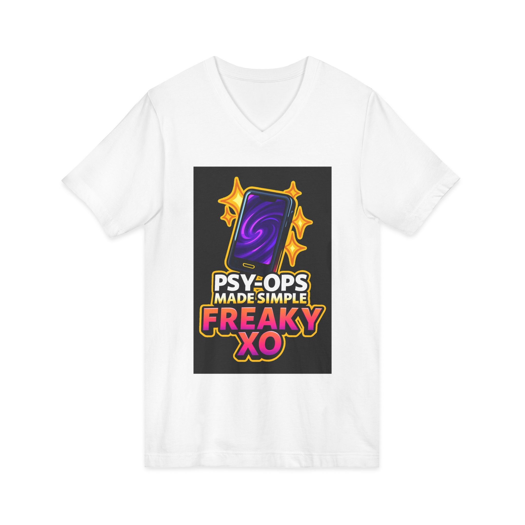 Unisex Jersey Short Sleeve V-Neck Tee