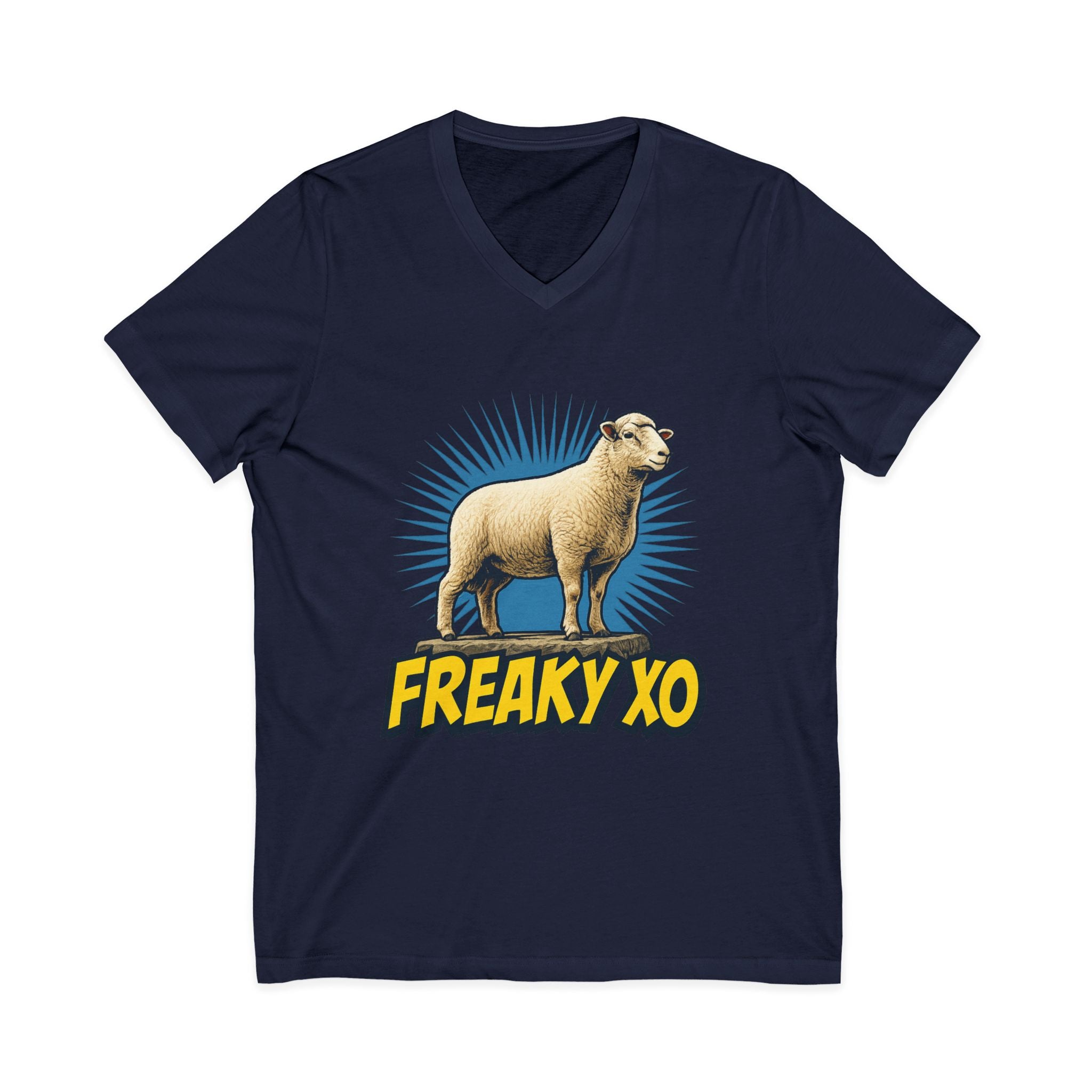 Unisex Jersey Short Sleeve V-Neck Tee