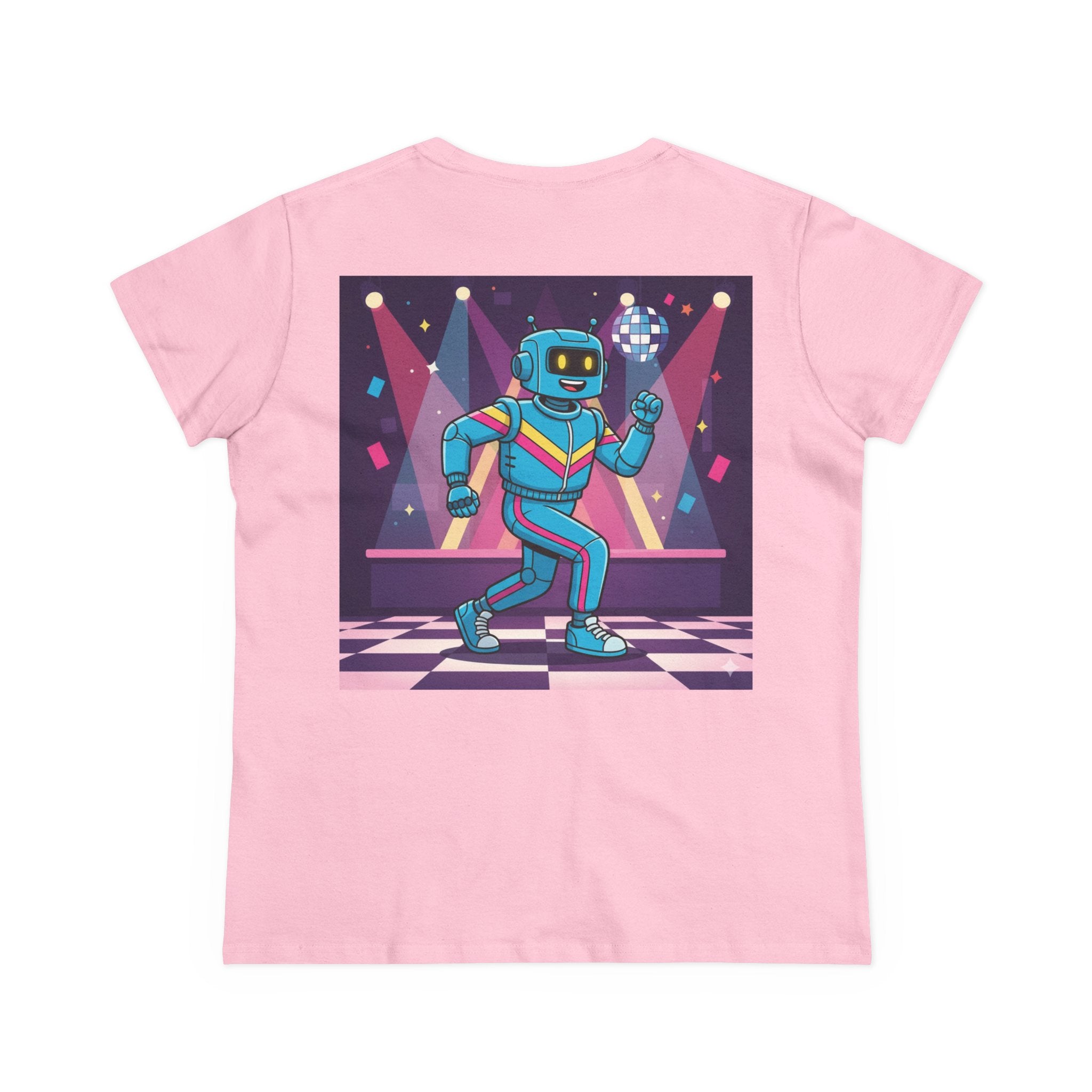 Dancing Robots Tee — “We Can Dance If We Want To” Women's Cotton T‑Shirt