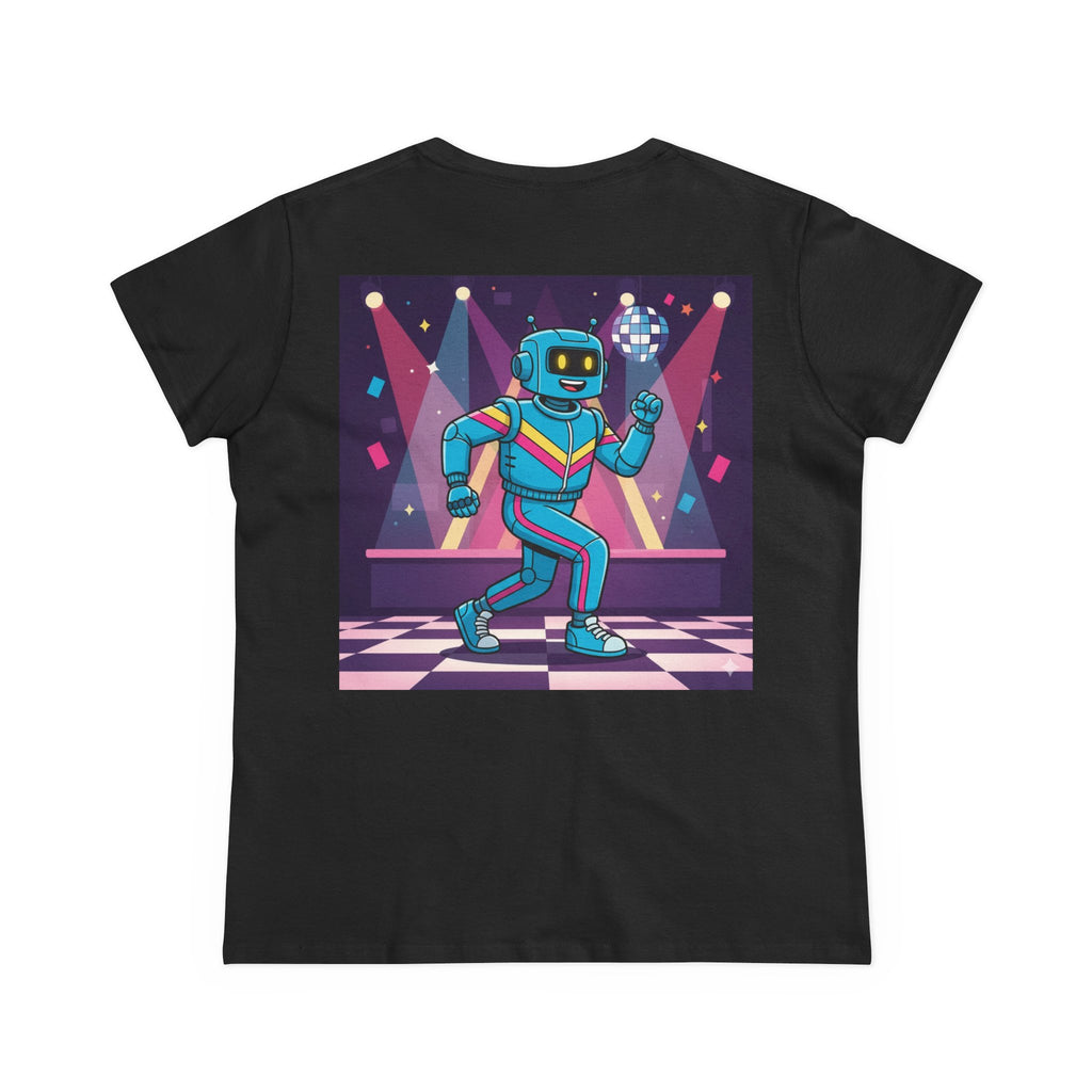 Dancing Robots Tee — “We Can Dance If We Want To” Women's Cotton T‑Shirt