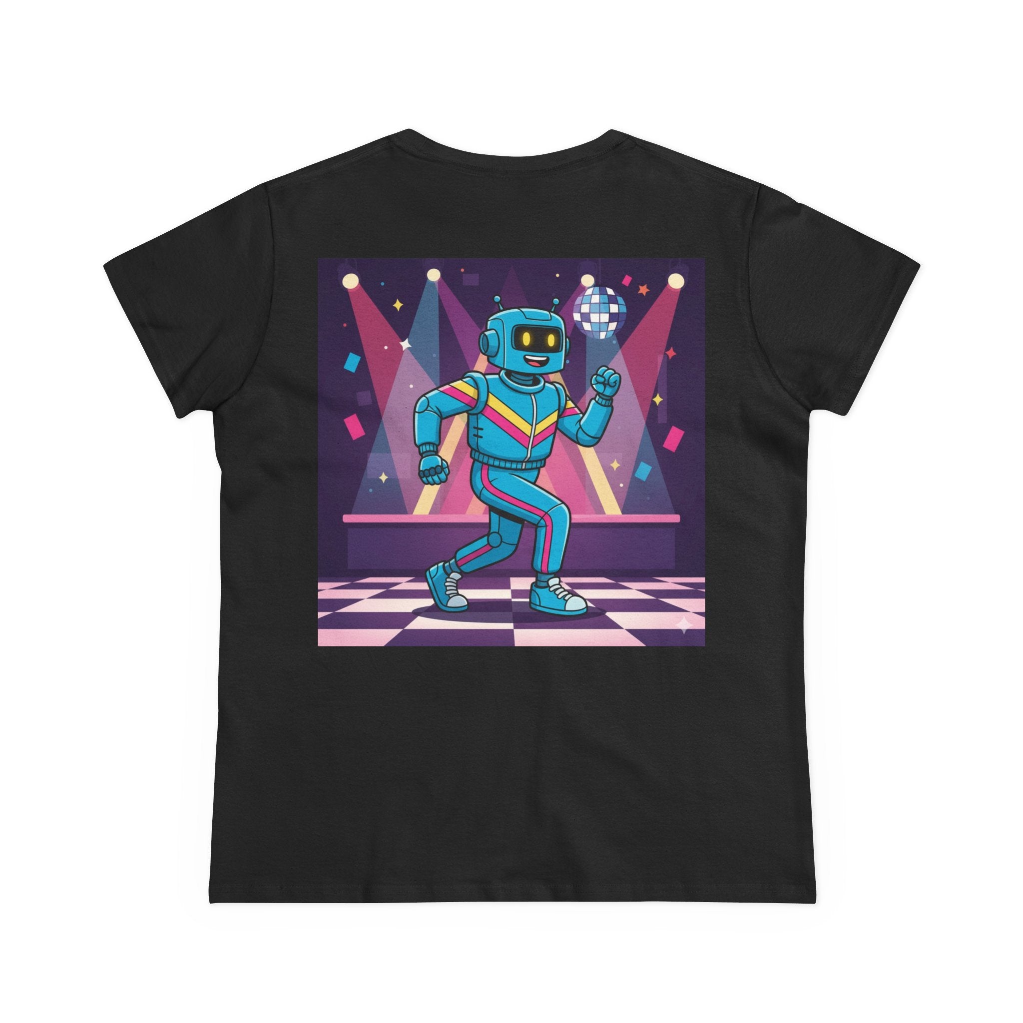 Dancing Robots Tee — “We Can Dance If We Want To” Women's Cotton T‑Shirt