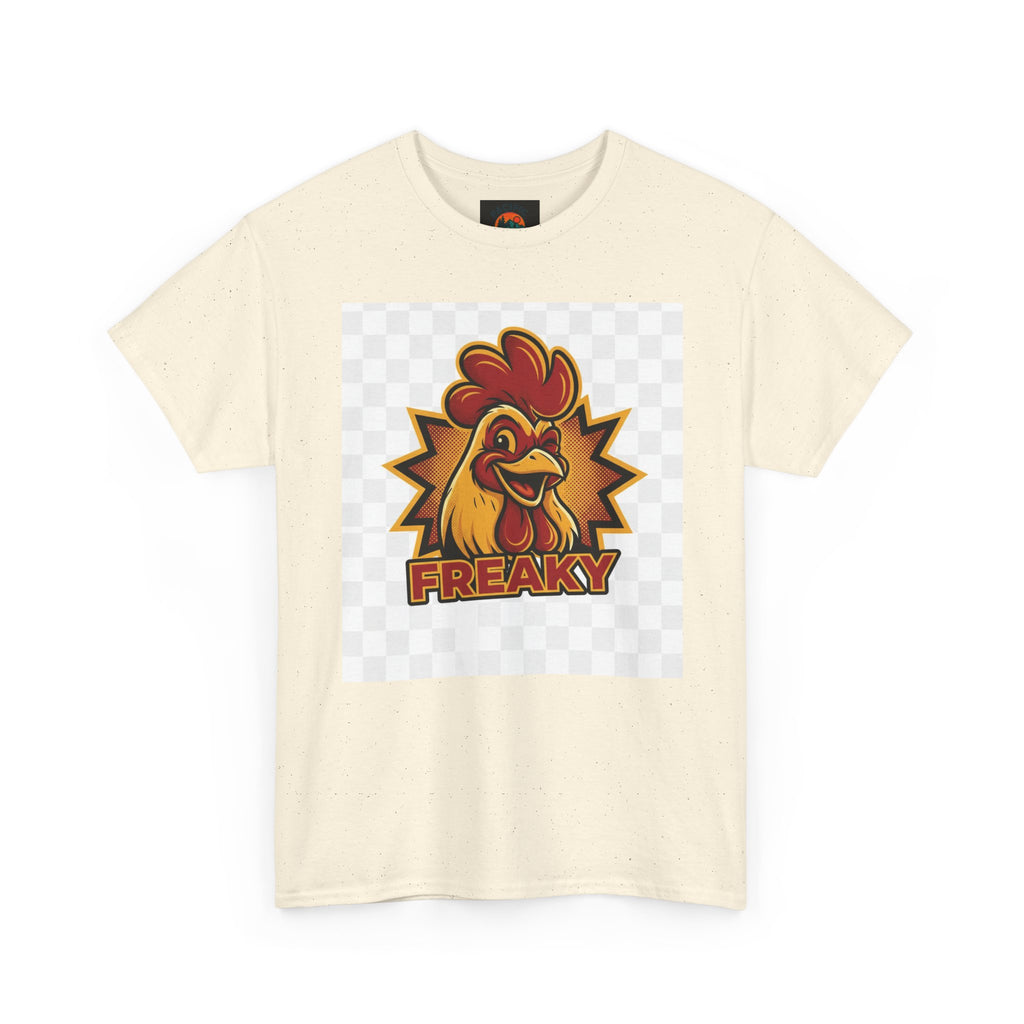 Freaky Rooster Unisex Heavy Cotton Tee - Fun Graphic T-Shirt for Chicken Lovers
