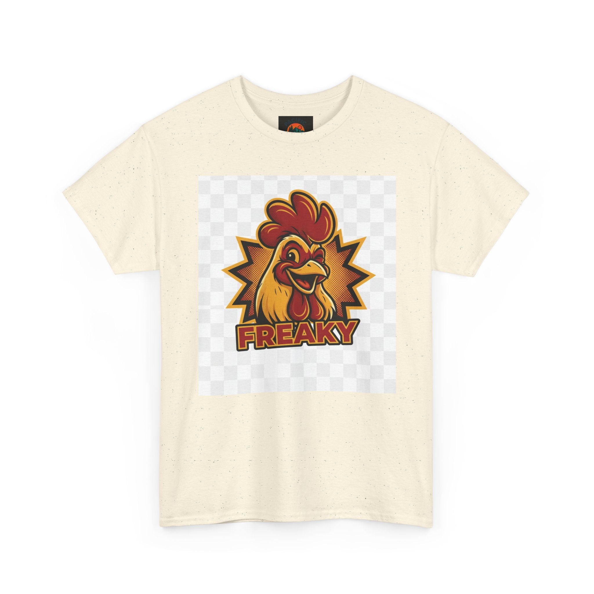 Freaky Rooster Unisex Heavy Cotton Tee - Fun Graphic T-Shirt for Chicken Lovers