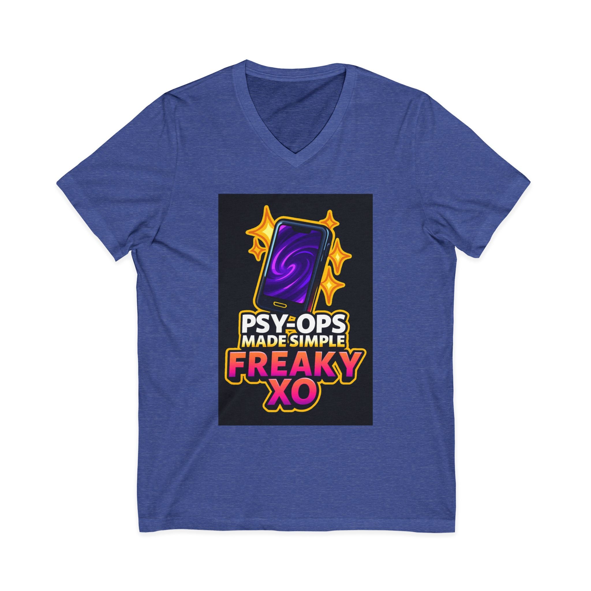 Unisex Jersey Short Sleeve V-Neck Tee