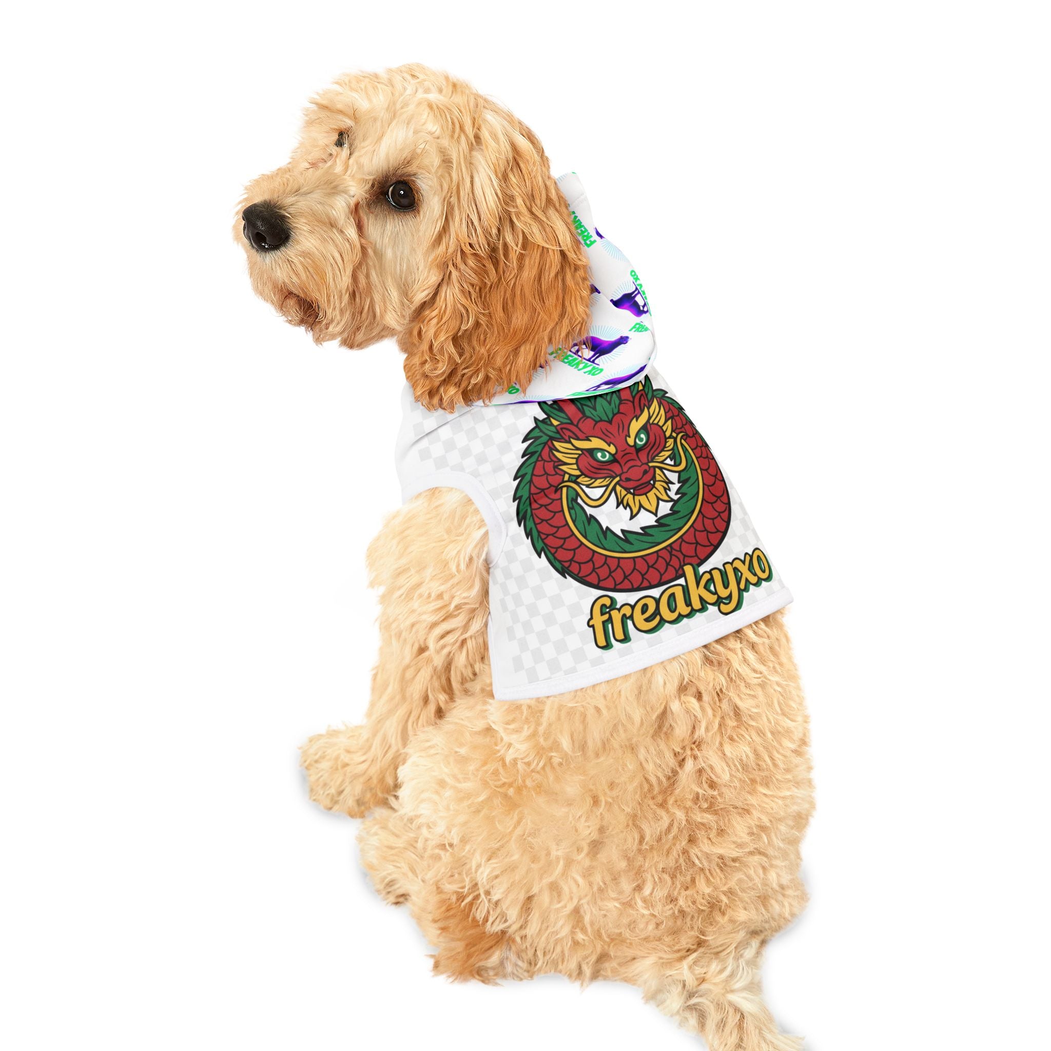 Freakyxo Dragon Design Pet Hoodie for Stylish Pets