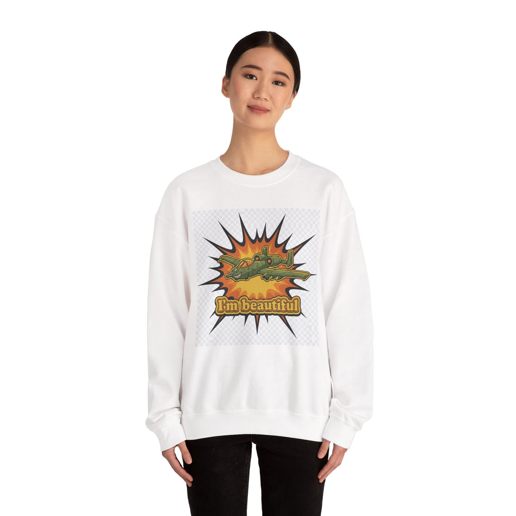 I'm Beautiful Graphic Crewneck Sweatshirt