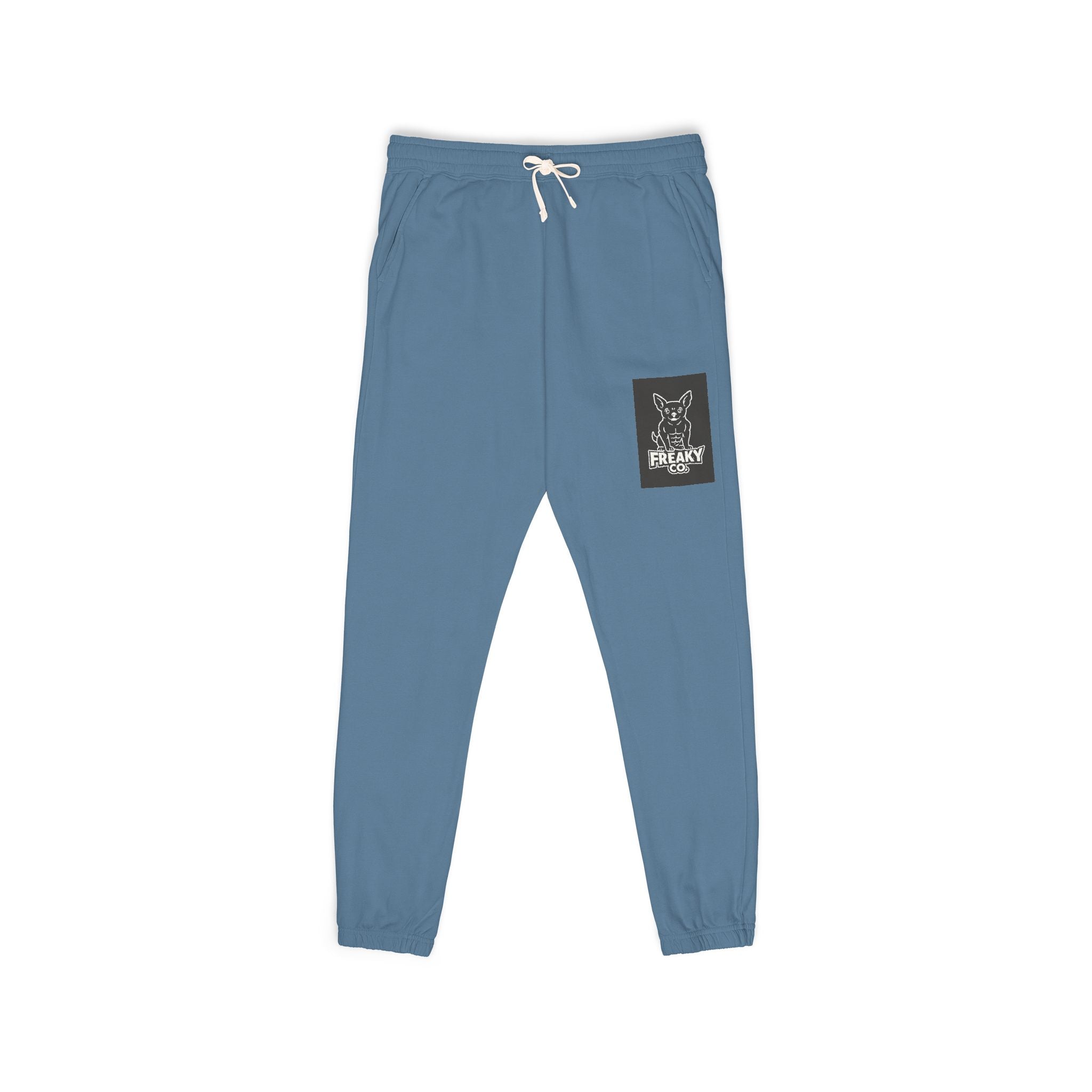 Unisex Garment-Dyed Fleece Sweatpants with Stylish Pocket Design