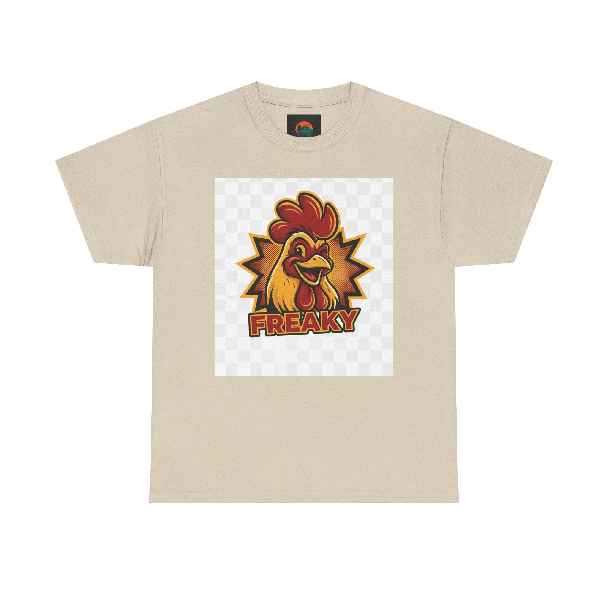 Freaky Rooster Unisex Heavy Cotton Tee - Fun Graphic T-Shirt for Chicken Lovers
