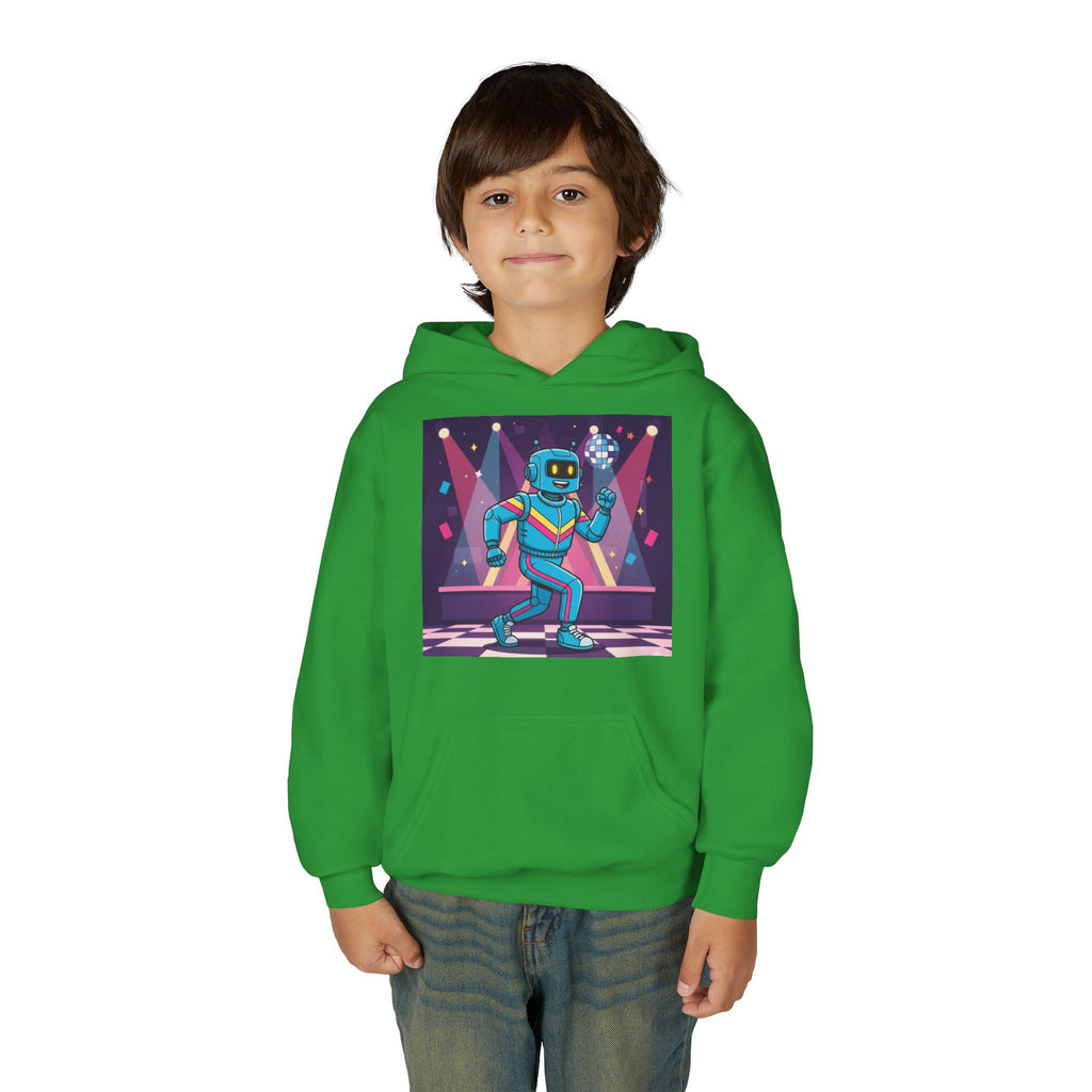 Kids Robot Disco Hoodie — 'Freaky Ko' Back Logo Youth Sweatshirt