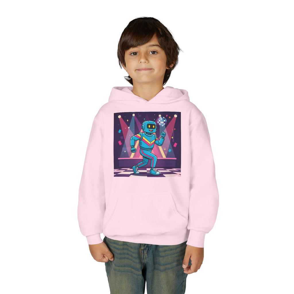 Kids Robot Disco Hoodie — 'Freaky Ko' Back Logo Youth Sweatshirt