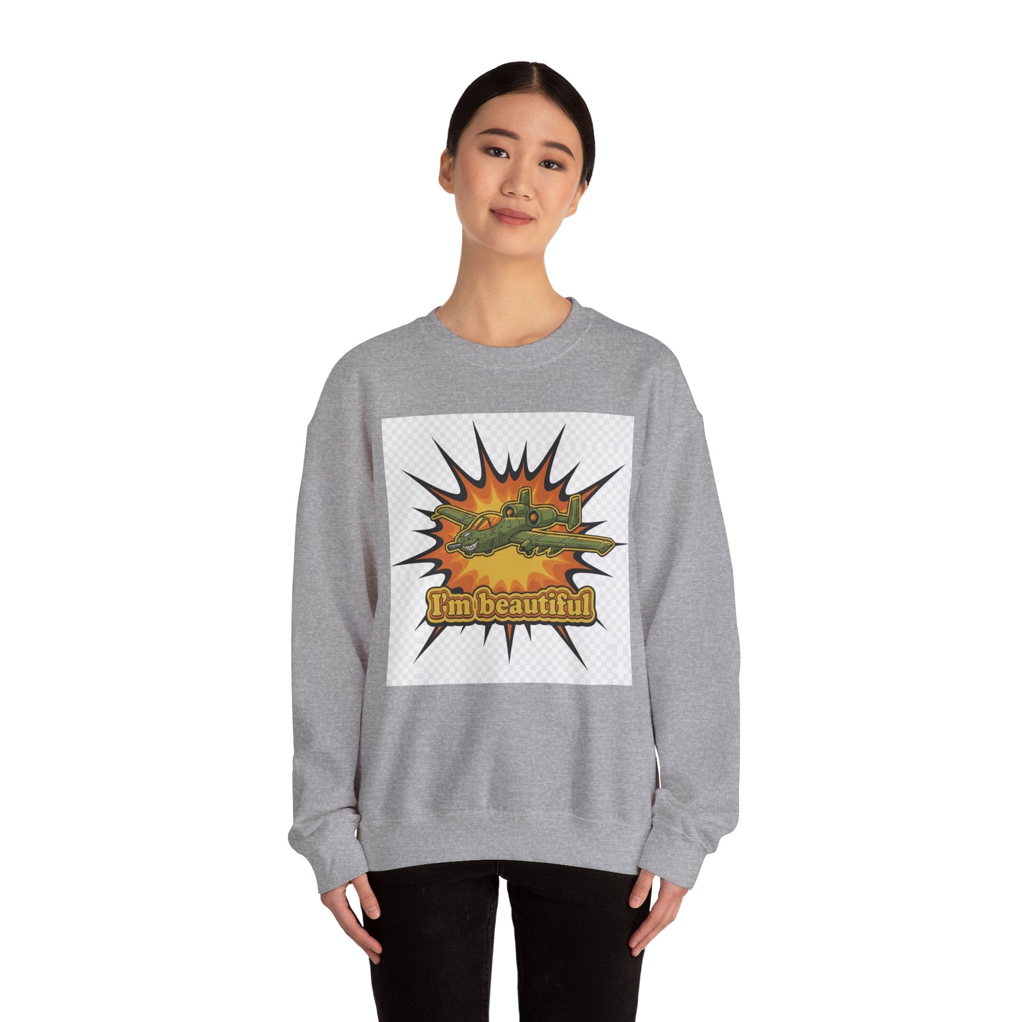 I'm Beautiful Graphic Crewneck Sweatshirt