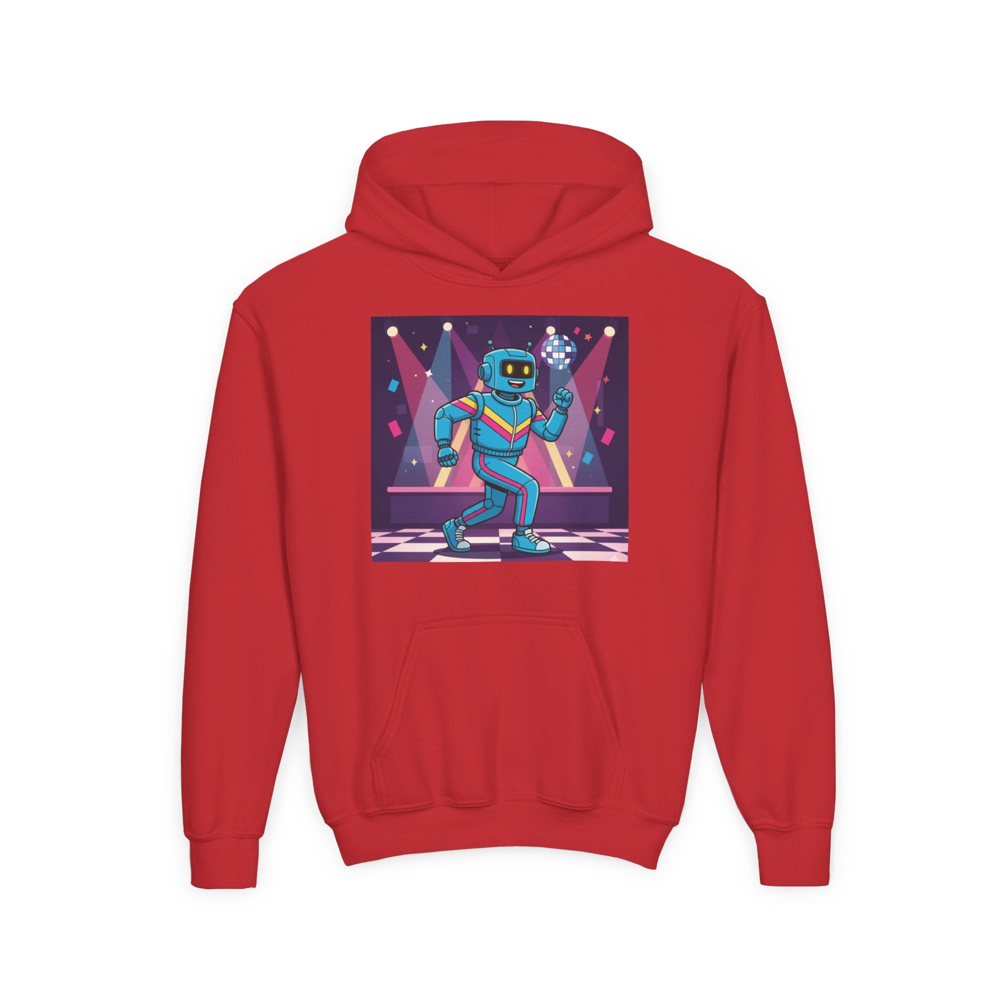 Kids Robot Disco Hoodie — 'Freaky Ko' Back Logo Youth Sweatshirt