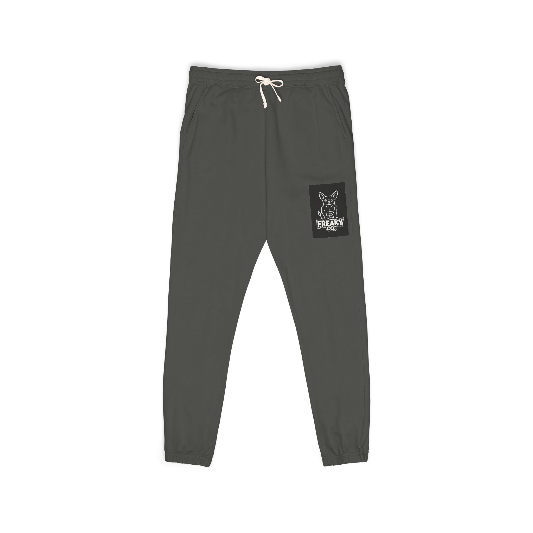 Unisex Garment-Dyed Fleece Sweatpants with Stylish Pocket Design