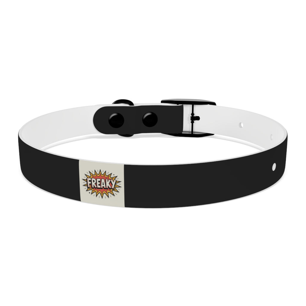 Stylish Dog Collar with Fun 'Freak' Design