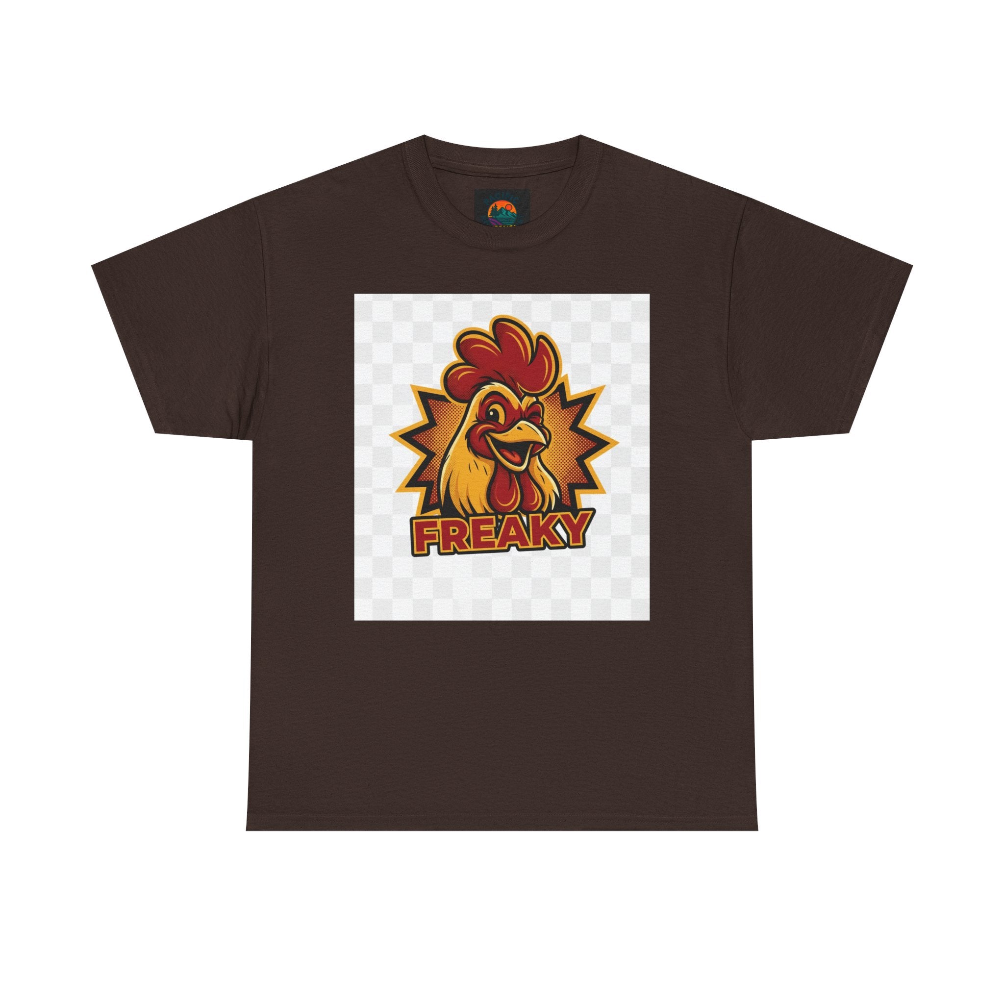 Freaky Rooster Unisex Heavy Cotton Tee - Fun Graphic T-Shirt for Chicken Lovers