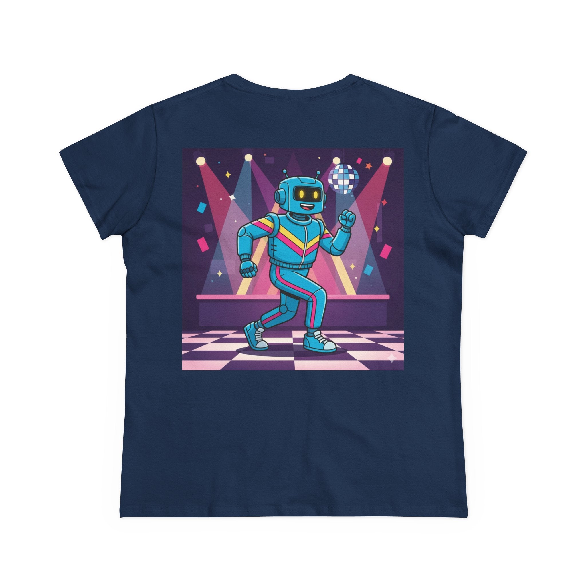 Dancing Robots Tee — “We Can Dance If We Want To” Women's Cotton T‑Shirt