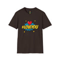 I Love You Pop Art T-Shirt — Retro Comic Heart Design