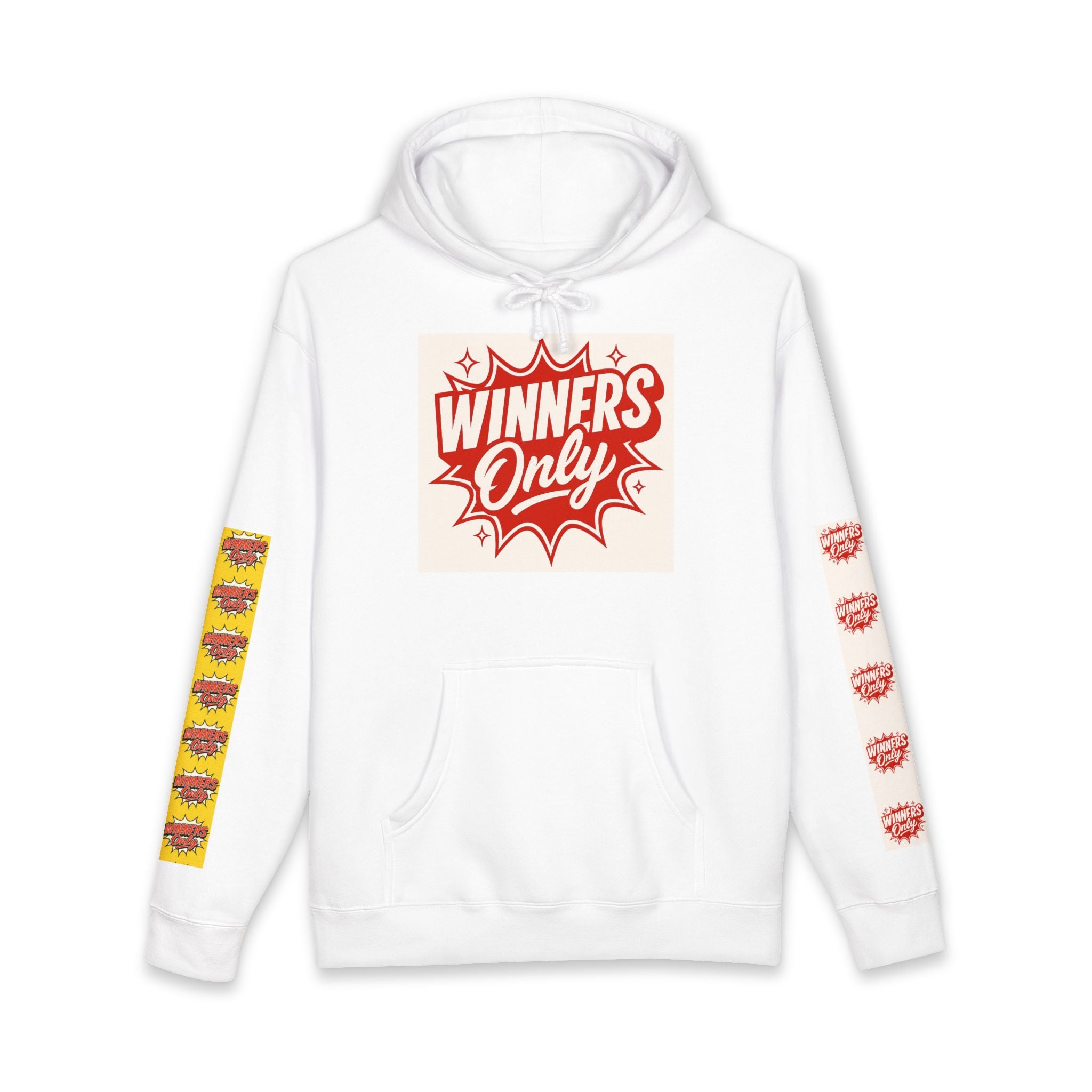 Winners Only Hooded Sweatshirt - Unisex Heavyweight, Fun Retro Design