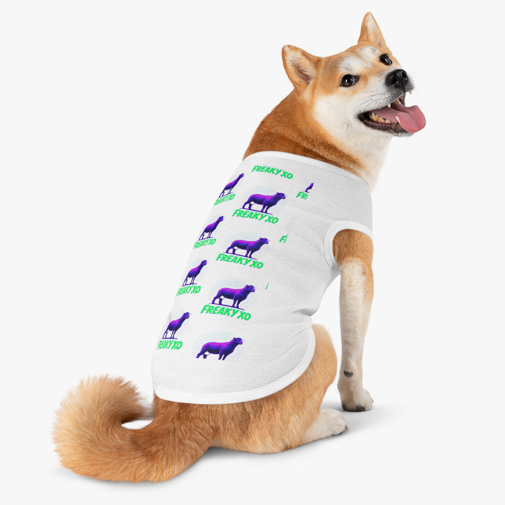 Freaky XO Pet Tank Top - Vibrant Neon Design for Stylish Pets