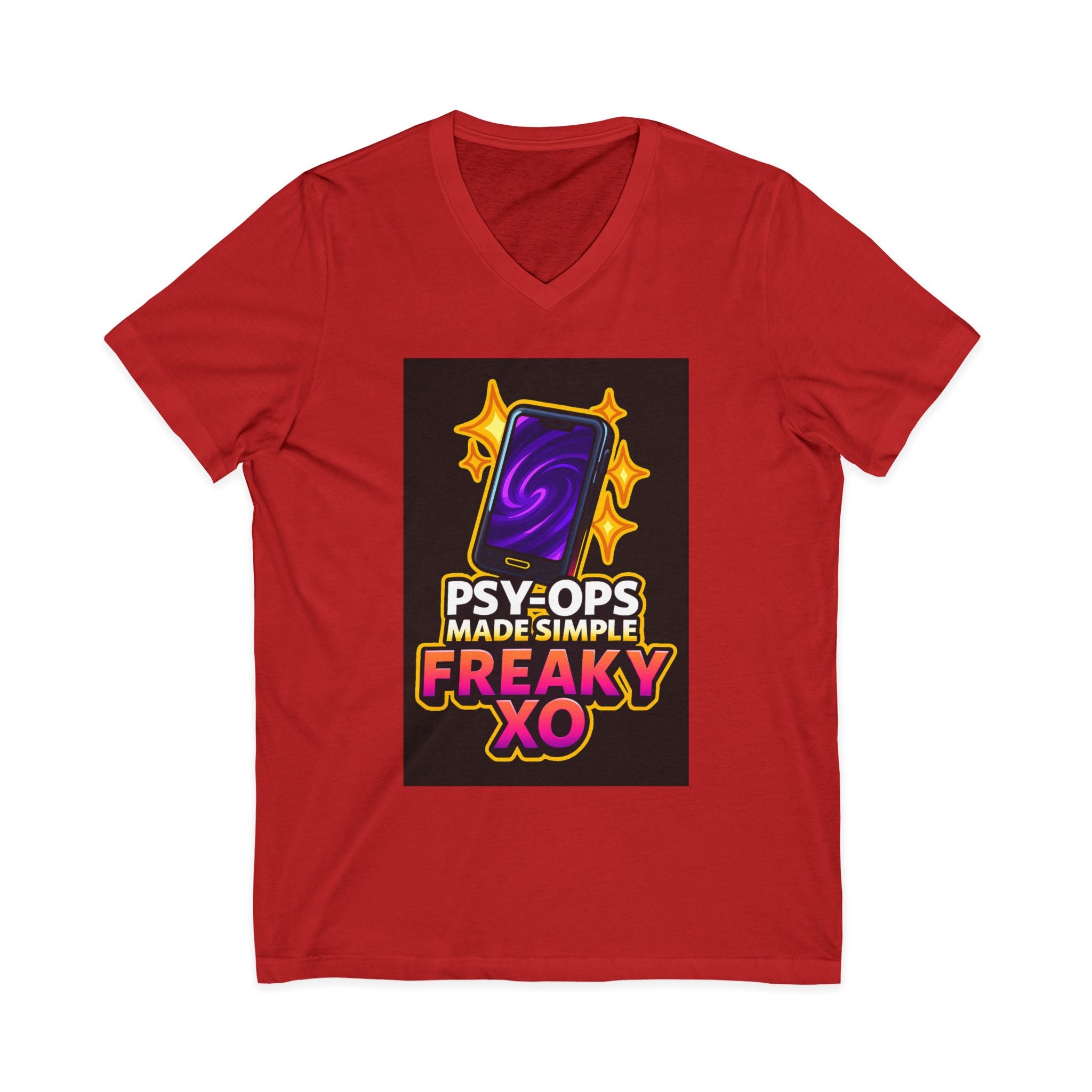 Unisex Jersey Short Sleeve V-Neck Tee