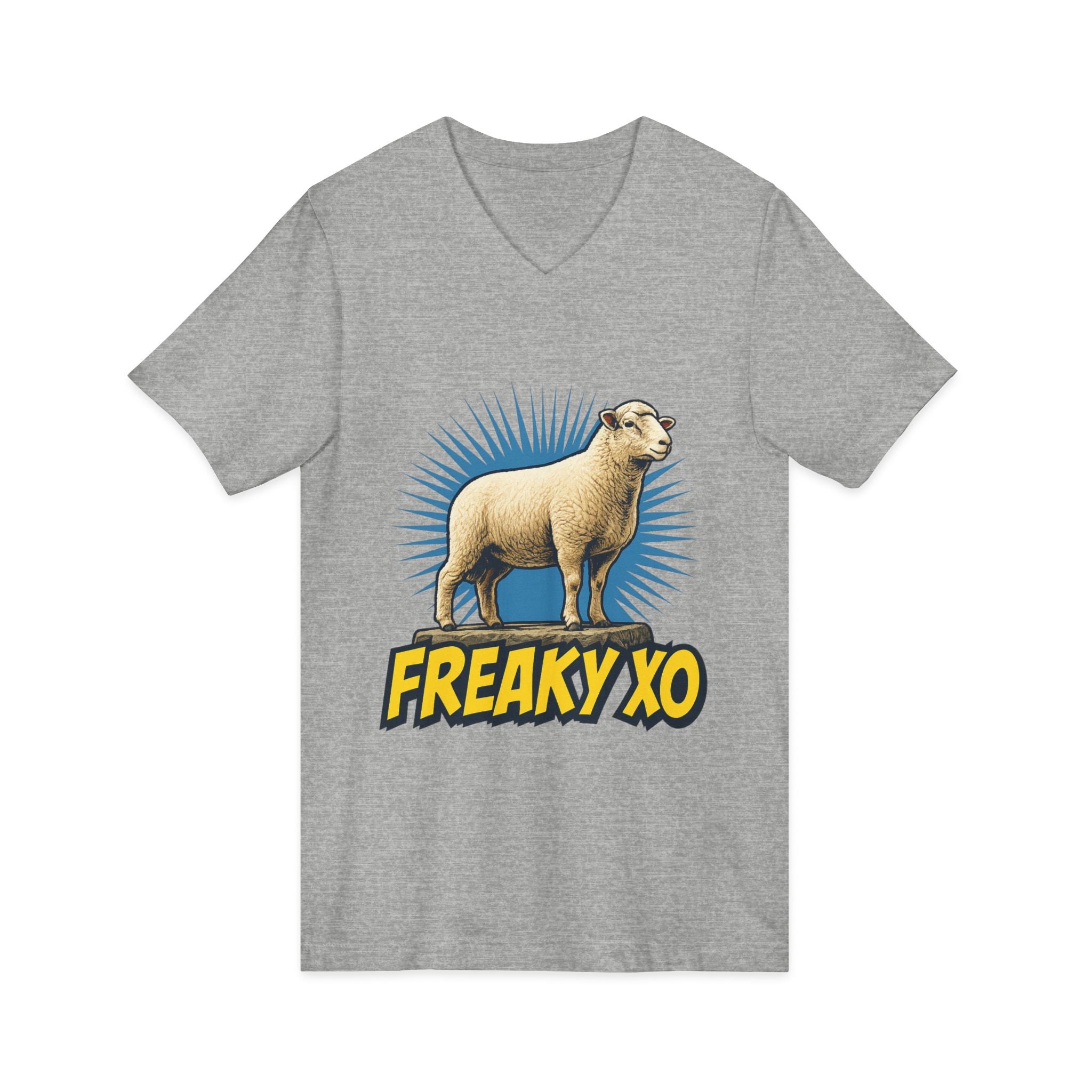 Unisex Jersey Short Sleeve V-Neck Tee