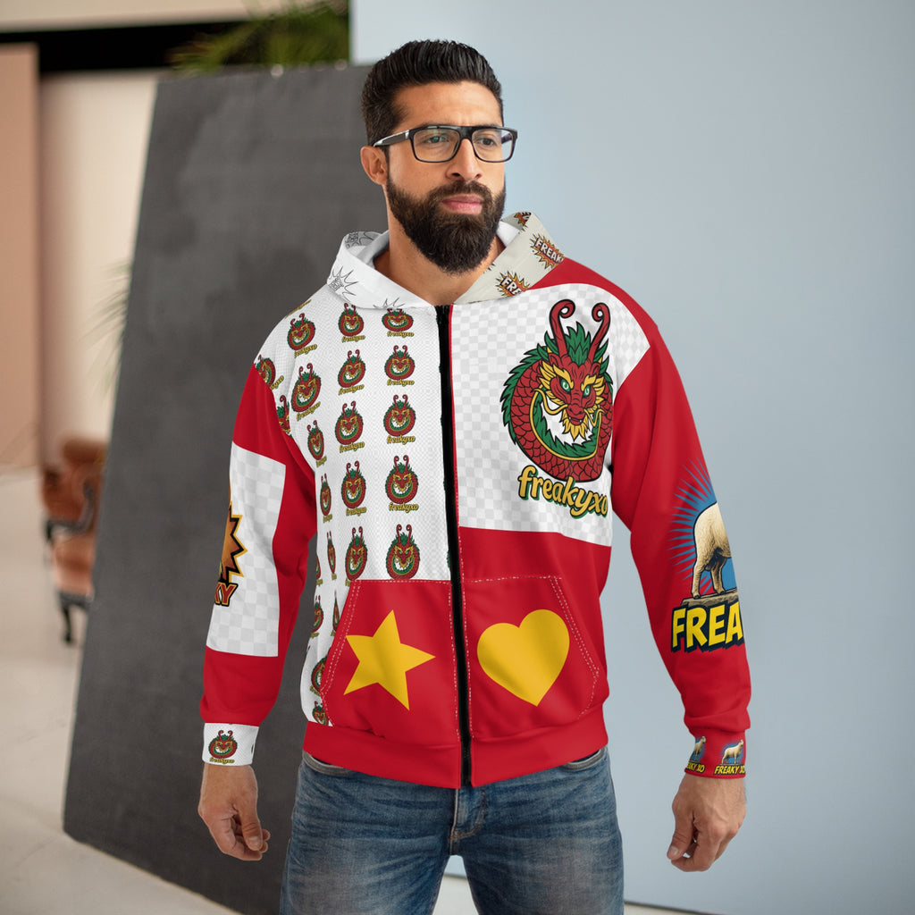 Freaky Fun Unisex Zip Hoodie