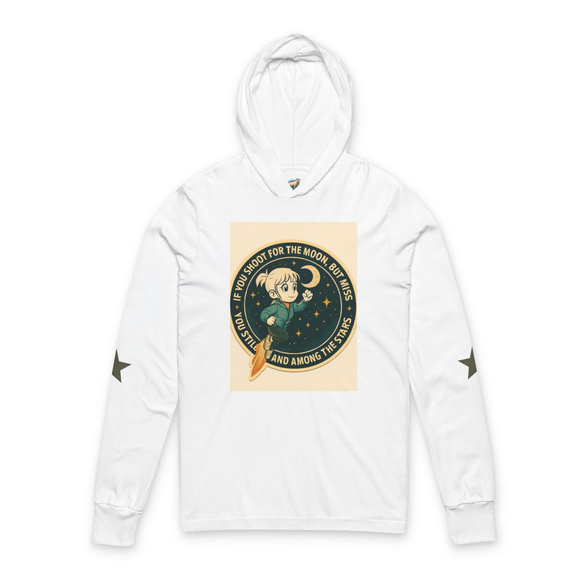 Cosmic Adventure Unisex Hooded Tee - Space Explorer Design