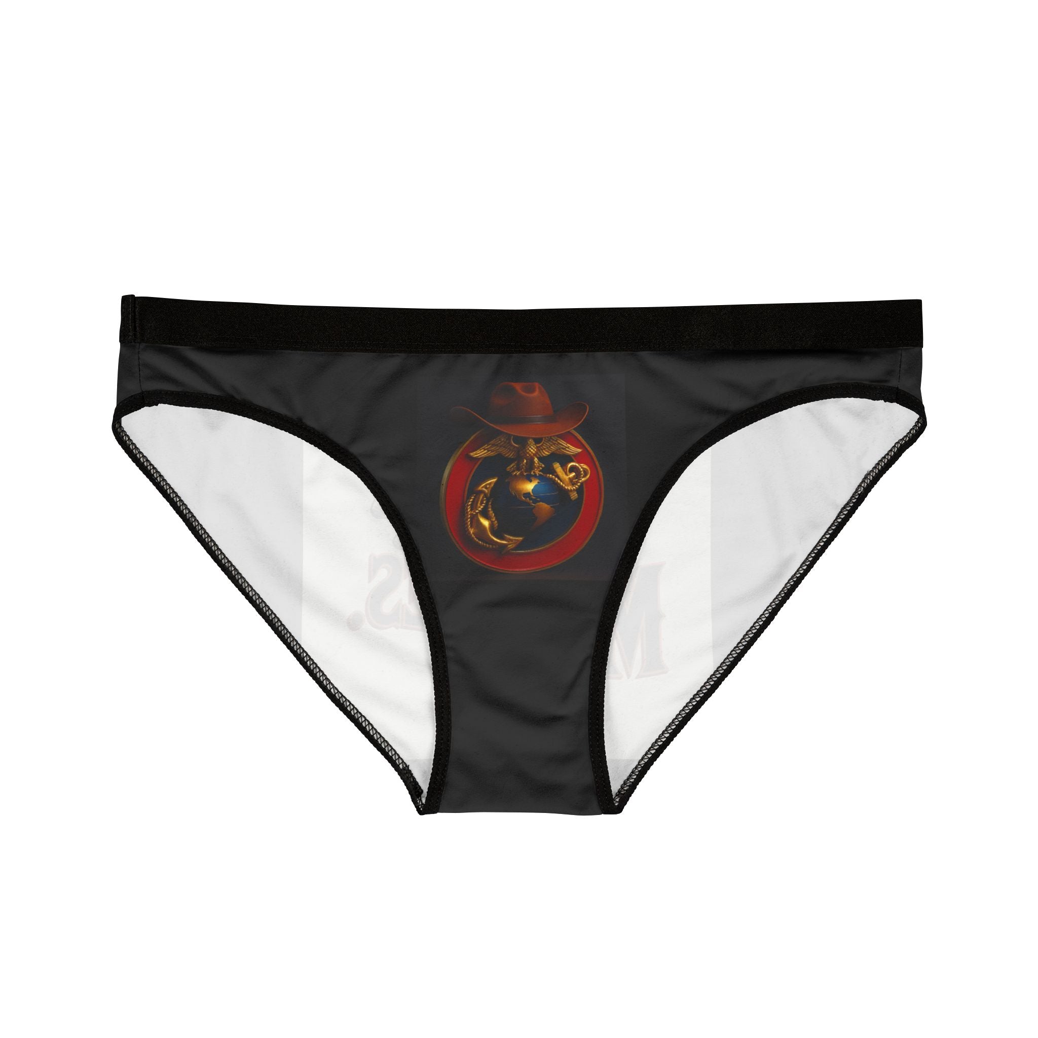 Patriotic Women's Underwear Set - 'Cowboy Up, Join the Marines' & Graphic Design