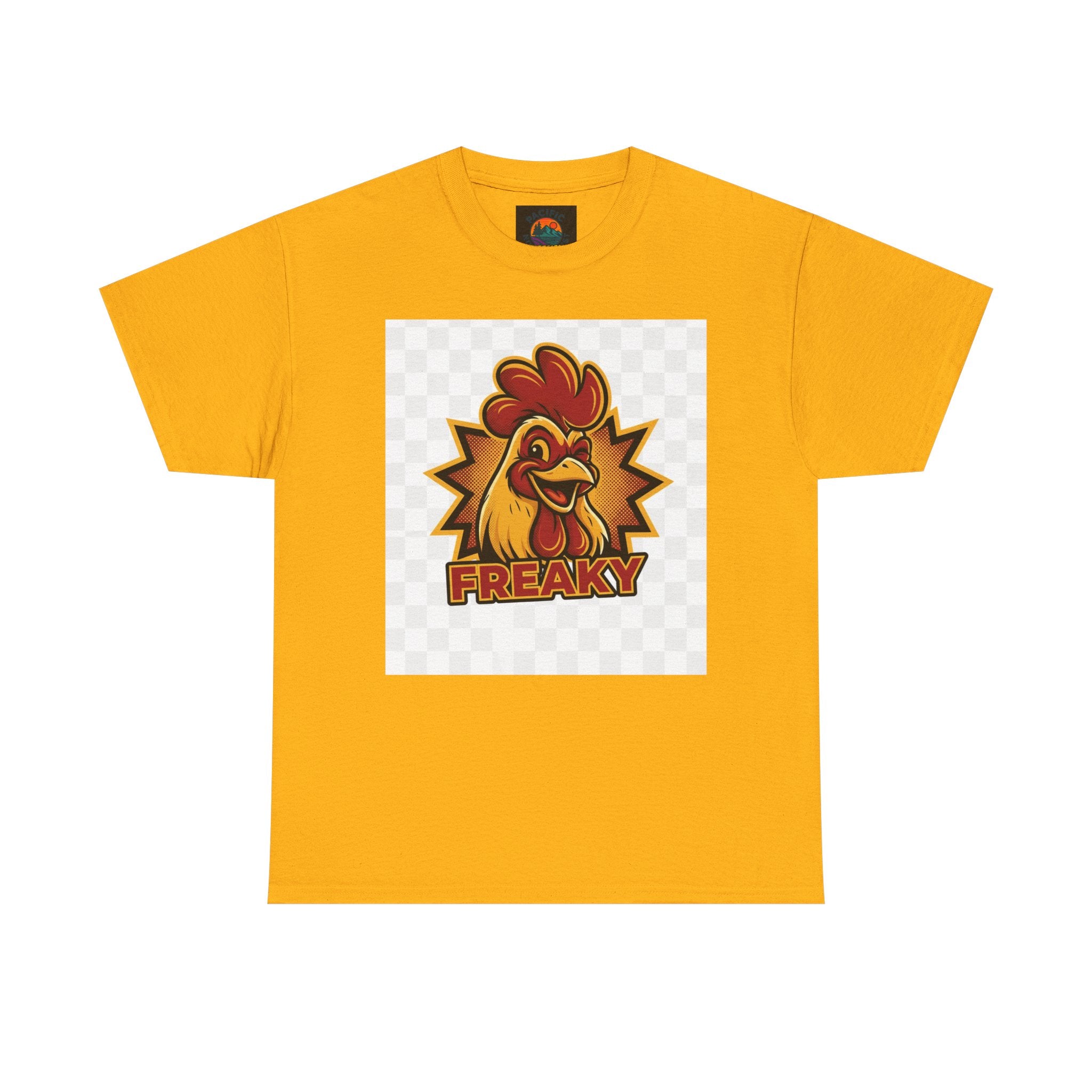 Freaky Rooster Unisex Heavy Cotton Tee - Fun Graphic T-Shirt for Chicken Lovers