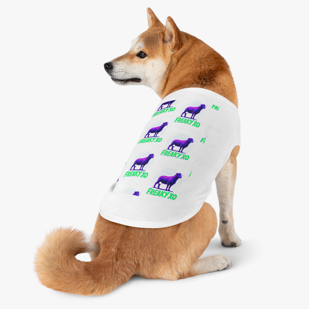 Freaky XO Pet Tank Top - Vibrant Neon Design for Stylish Pets