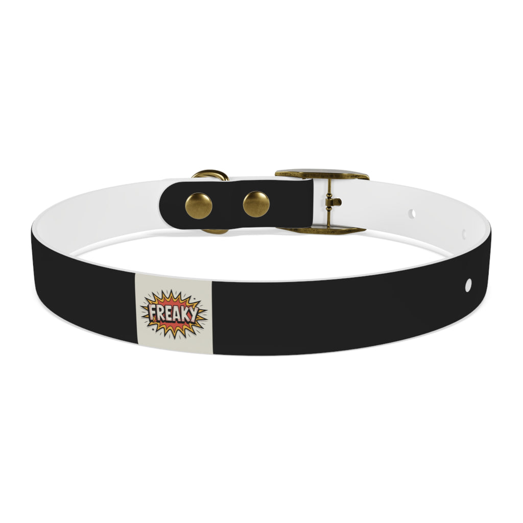 Stylish Dog Collar with Fun 'Freak' Design