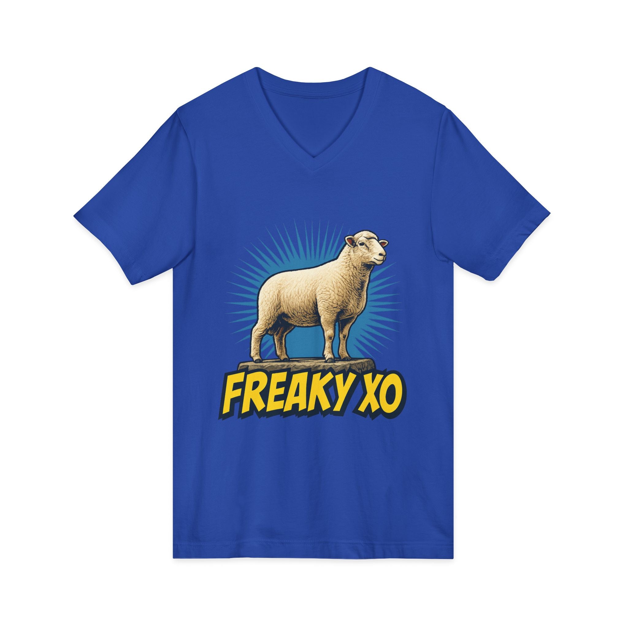 Unisex Jersey Short Sleeve V-Neck Tee