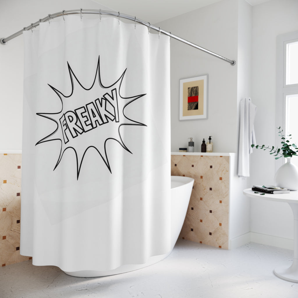 Freaky Shower Curtain - Fun Bathroom Decor for Quirky Spaces