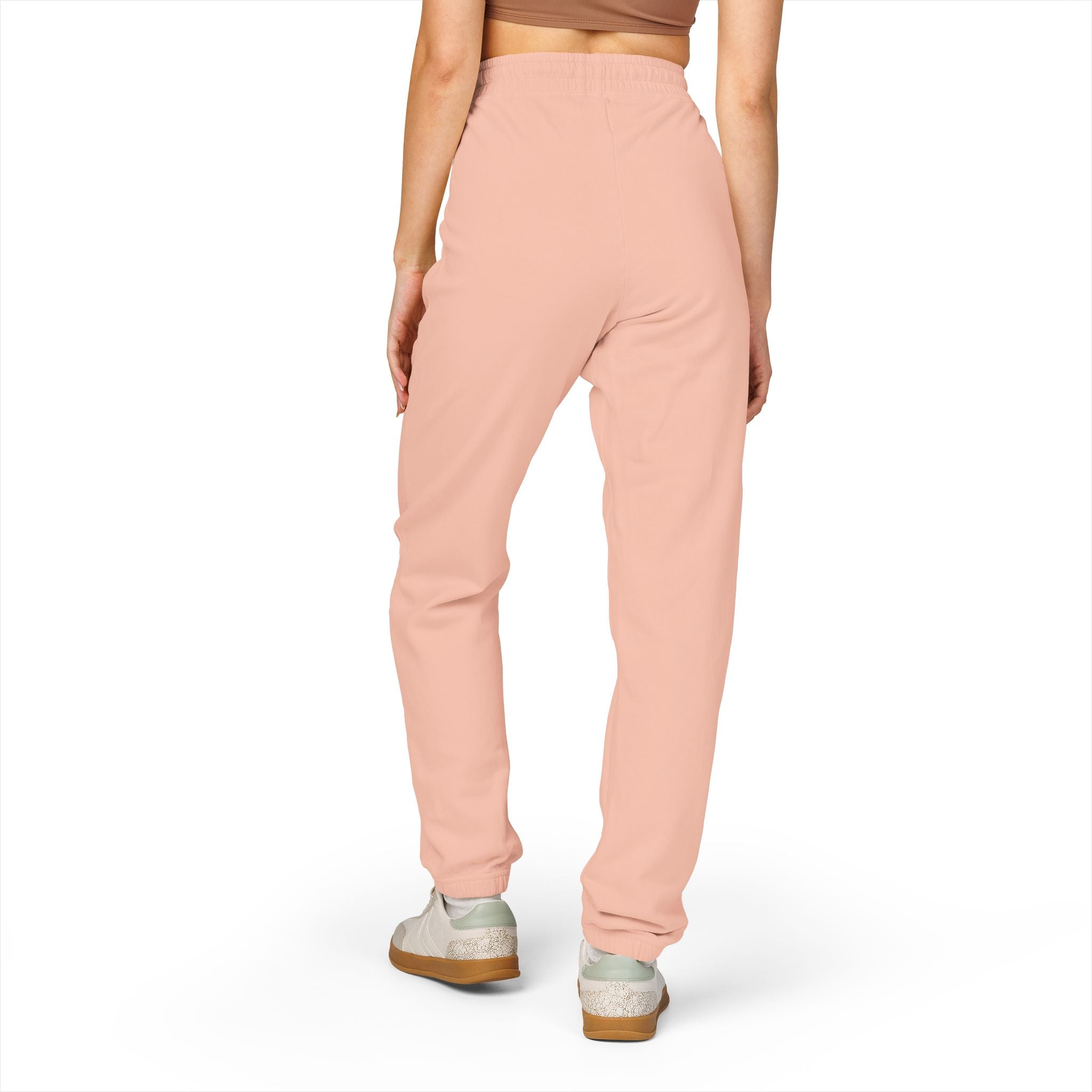 Unisex Garment-Dyed Fleece Sweatpants with Stylish Pocket Design