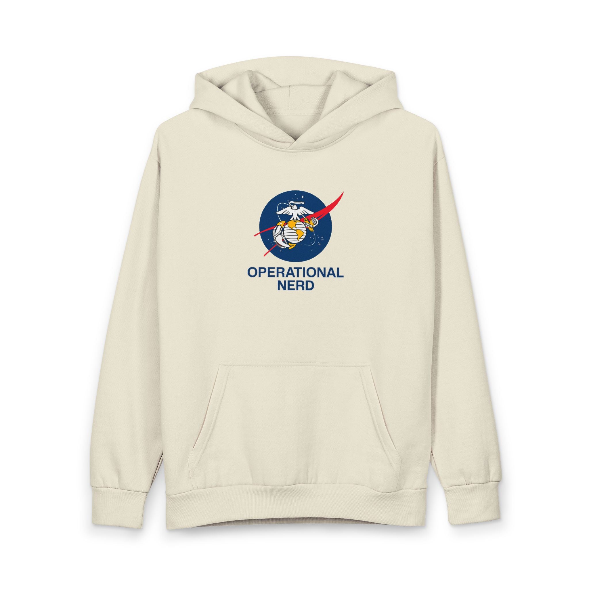 Operational Nerd Hoodie — Military Aviation Emblem Pullover