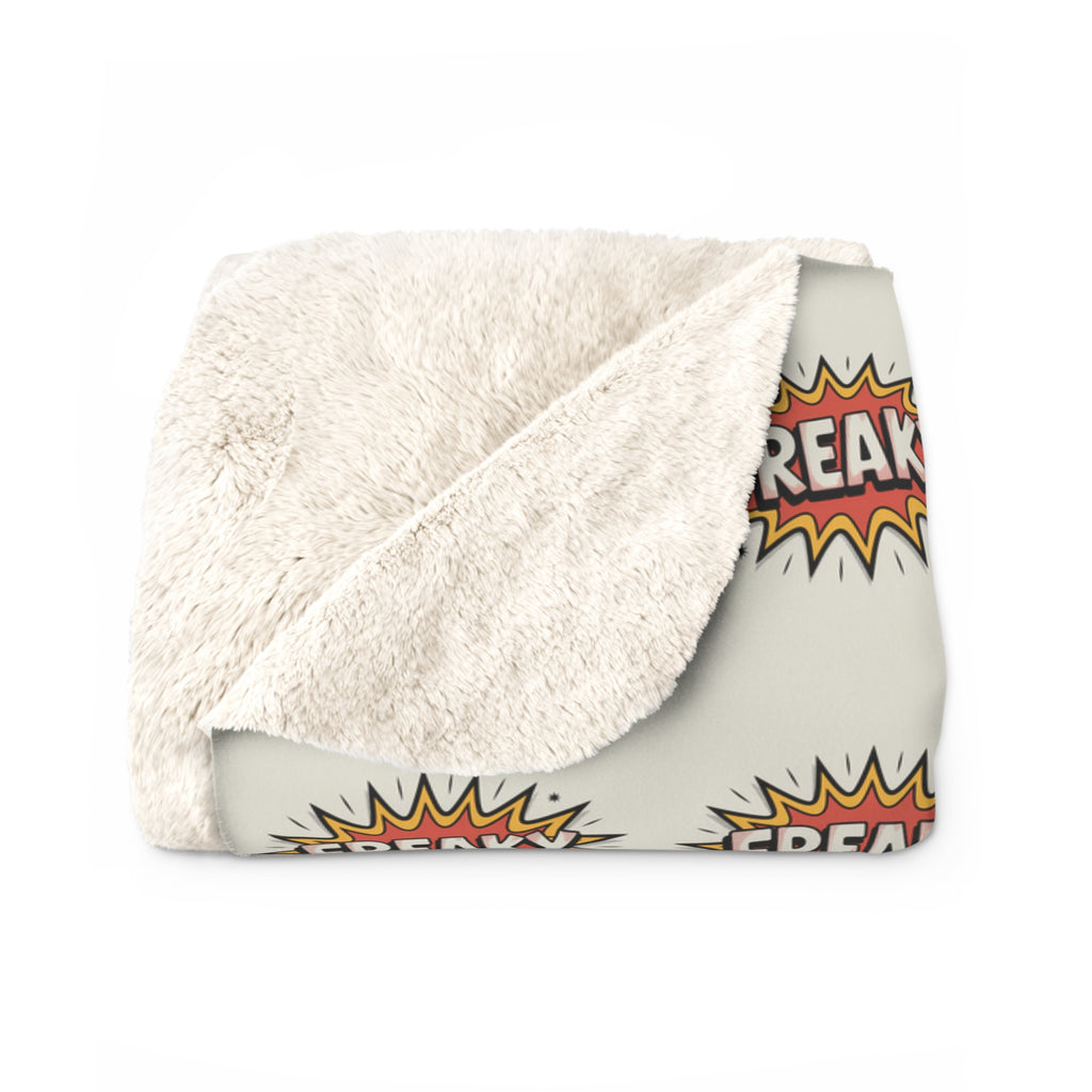 Sherpa Fleece Blanket - Cozy ‘Freaky’ Throw for Comfort Lovers