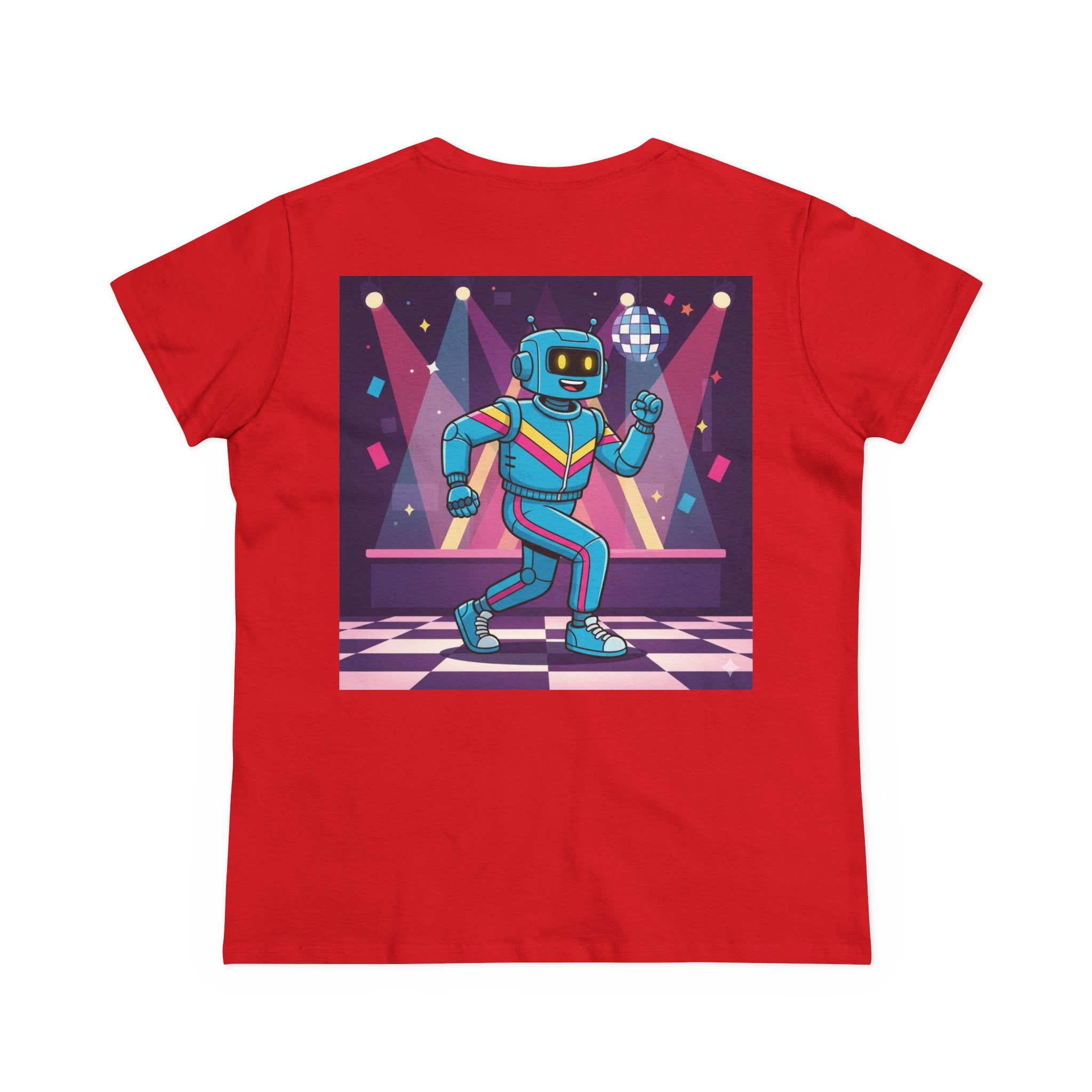 Dancing Robots Tee — “We Can Dance If We Want To” Women's Cotton T‑Shirt