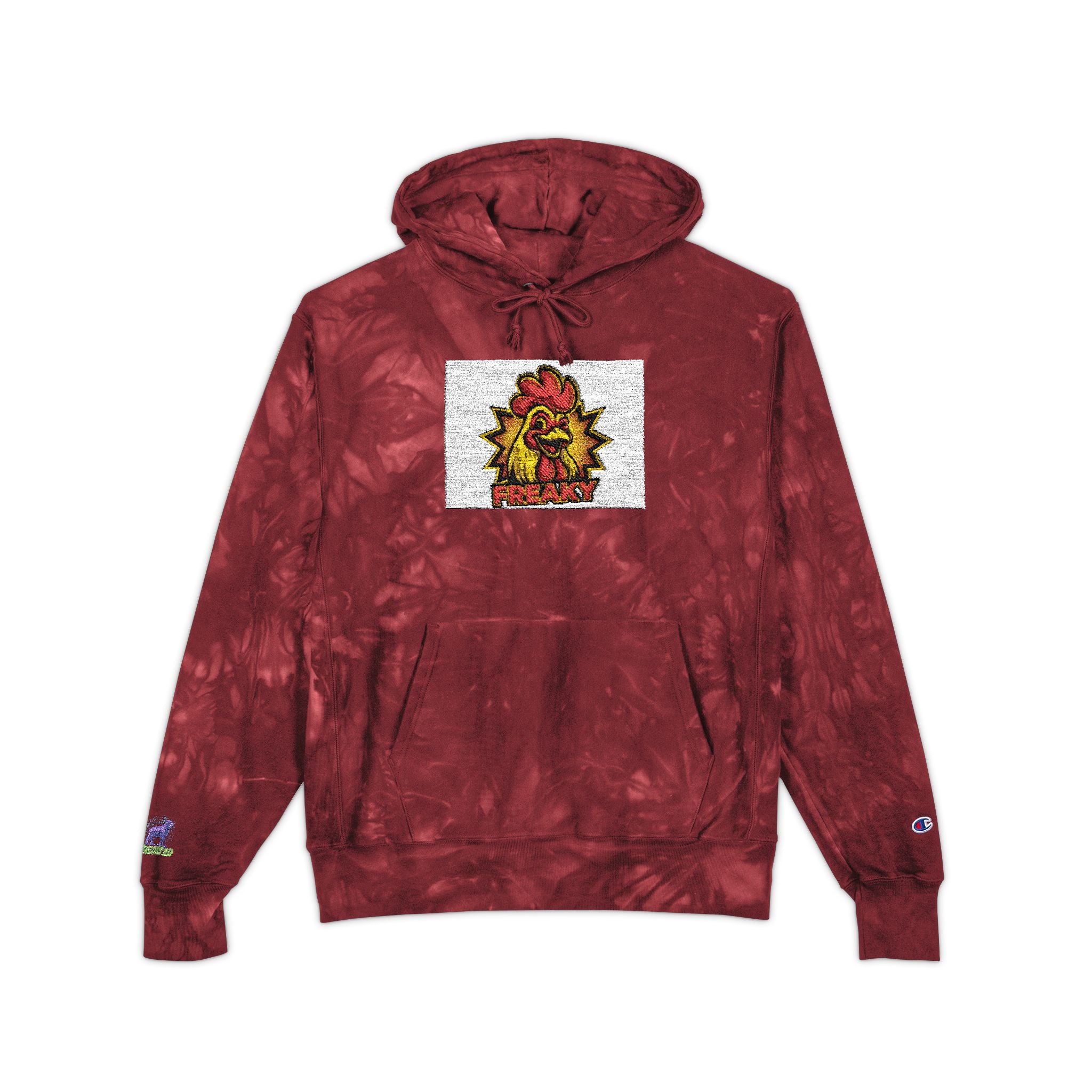 Unisex Champion Tie-Dye Hoodie (Embroidery)