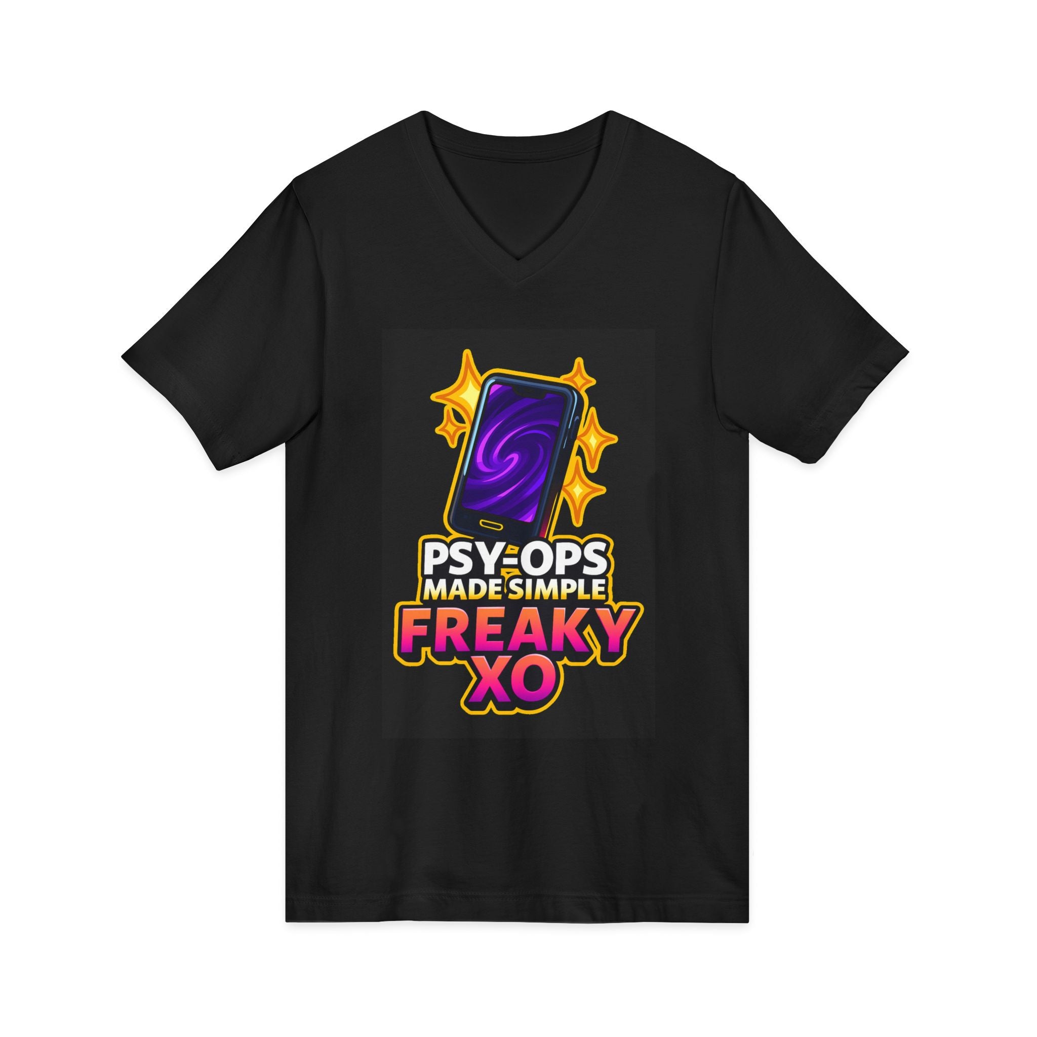 Unisex Jersey Short Sleeve V-Neck Tee