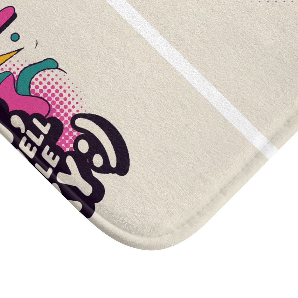 Funky Bathroom Bath Mat - "F@*s It, Might As Well Get a Little Freaky :)"
