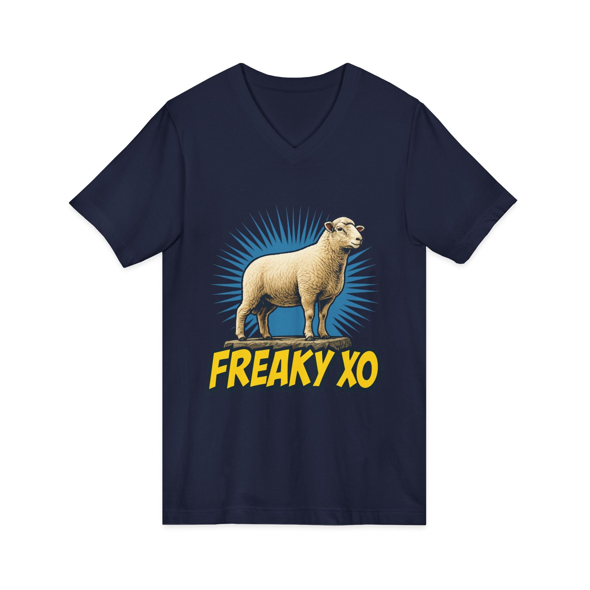 Unisex Jersey Short Sleeve V-Neck Tee