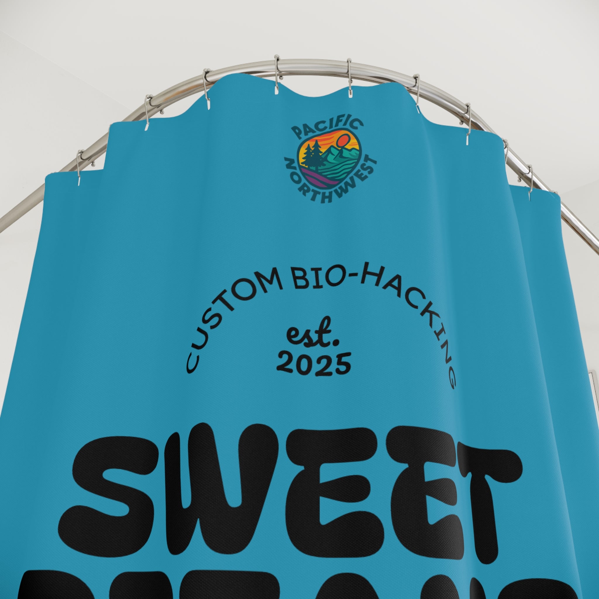 Bio-Hacking Shower Curtain - Sweet Dreams Design